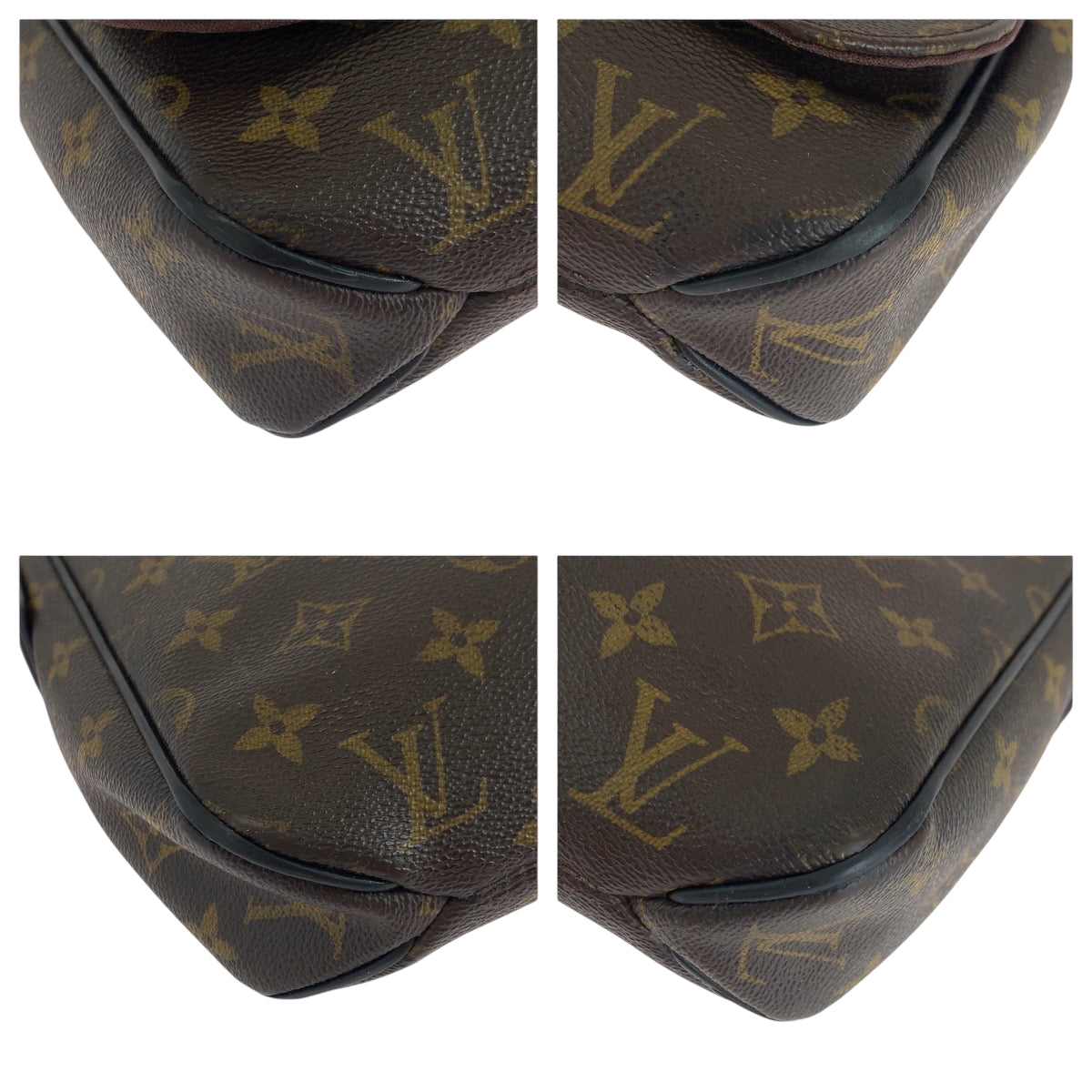 17629
LOUIS VUITTON ルイヴィトン モノグラム マカサー ディストリクトPM 男女兼用 ブラウン ブラック シルバー金具 PVC M40935 ショルダーバッグ レディース AB72