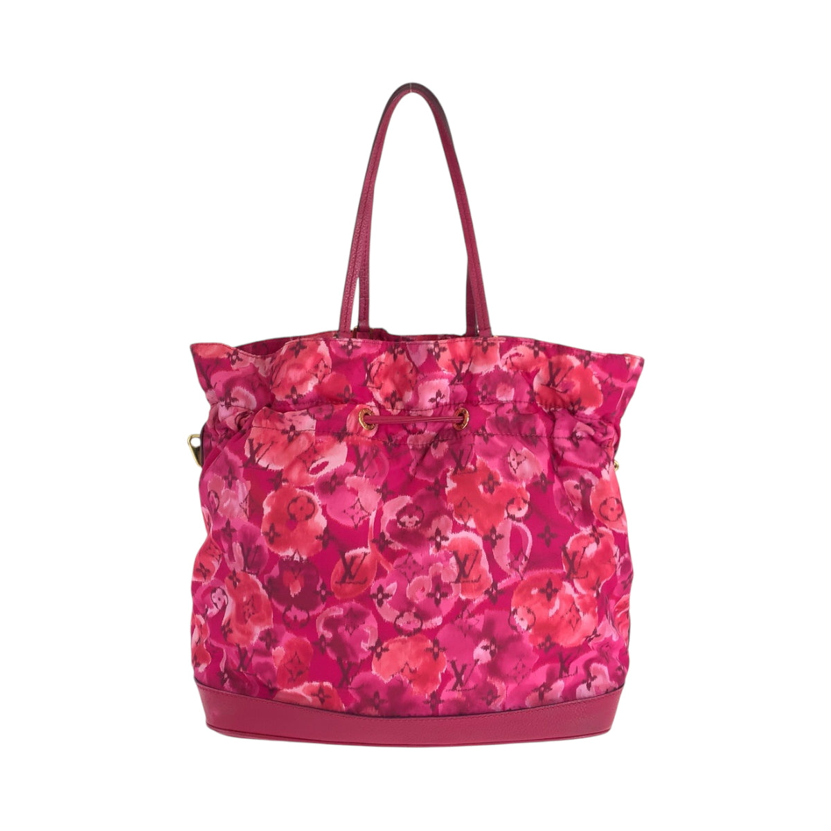 17633
LOUIS VUITTON ルイヴィトン イカットフラワー ノエフルMM ローズアンディアン ピンク ゴールド金具 ナイロン / レザー M94313 トートバッグ ショルダーバッグ レディース ABP120