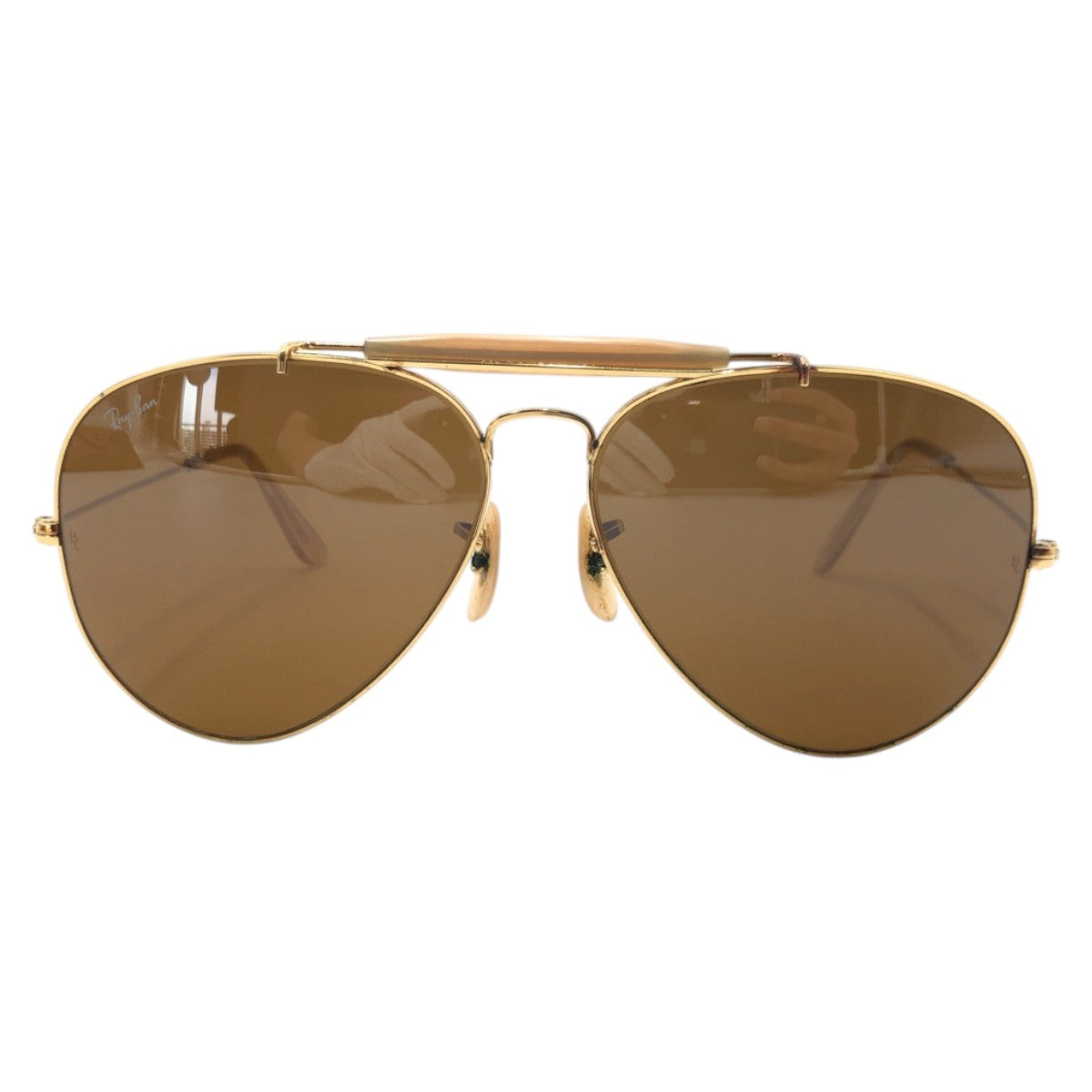 17634
Ray-Ban レイバン ヴィンテージ B&L RAY-BAN U.S.A ティアドロップ ゴールド ブラウン メタル サングラス 男女兼用 ティアドロップ  メンズ ABP24