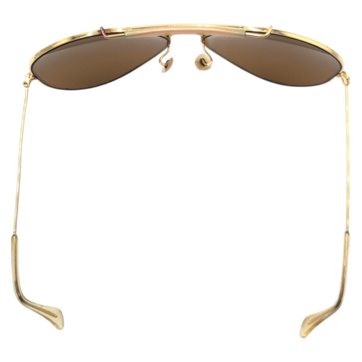 17634
Ray-Ban レイバン ヴィンテージ B&L RAY-BAN U.S.A ティアドロップ ゴールド ブラウン メタル サングラス 男女兼用 ティアドロップ  メンズ ABP24