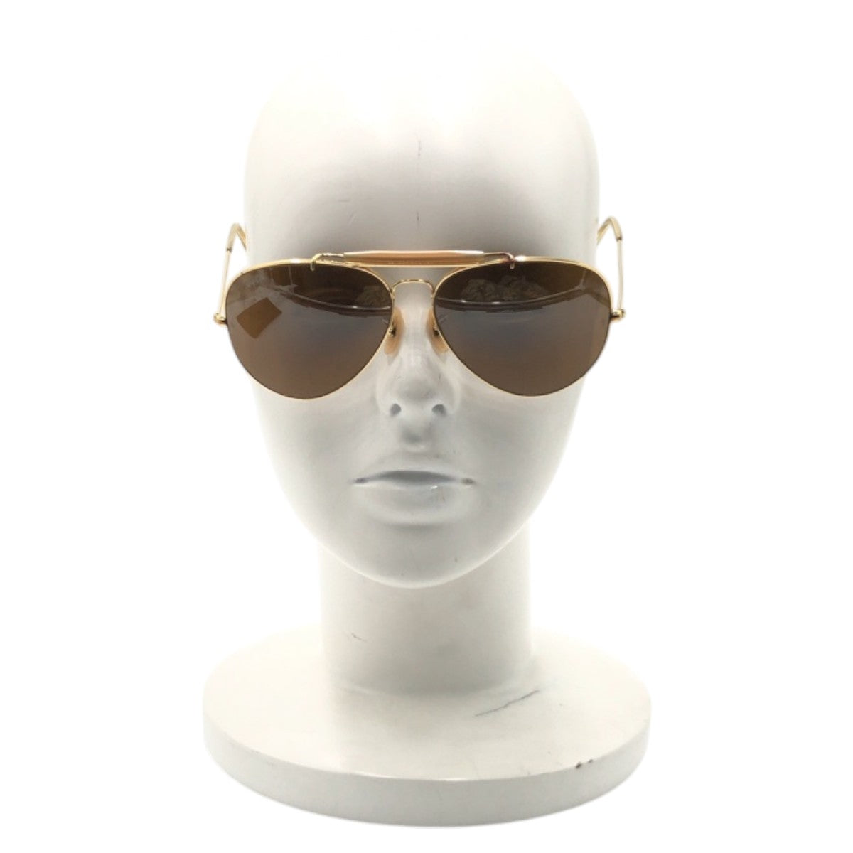 17634
Ray-Ban レイバン ヴィンテージ B&L RAY-BAN U.S.A ティアドロップ ゴールド ブラウン メタル サングラス 男女兼用 ティアドロップ  メンズ ABP24