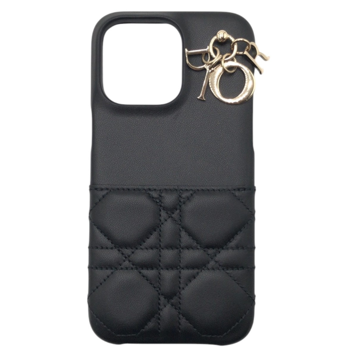 17640
Dior ディオール レディディオール ブラック レザー iPhoneケース iPhone Pro Max  レディース A