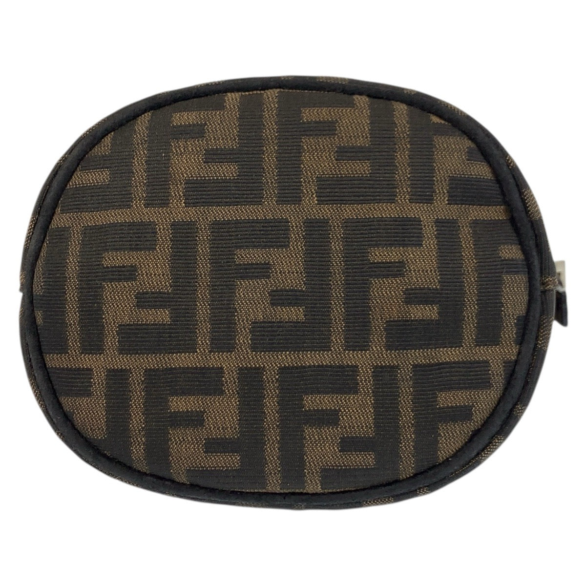 17642
FENDI フェンディ ヴィンテージ ズッカ マンマバケット ブラウン シルバー金具 キャンバス / レザー ショルダーバッグ  レディース ABP75