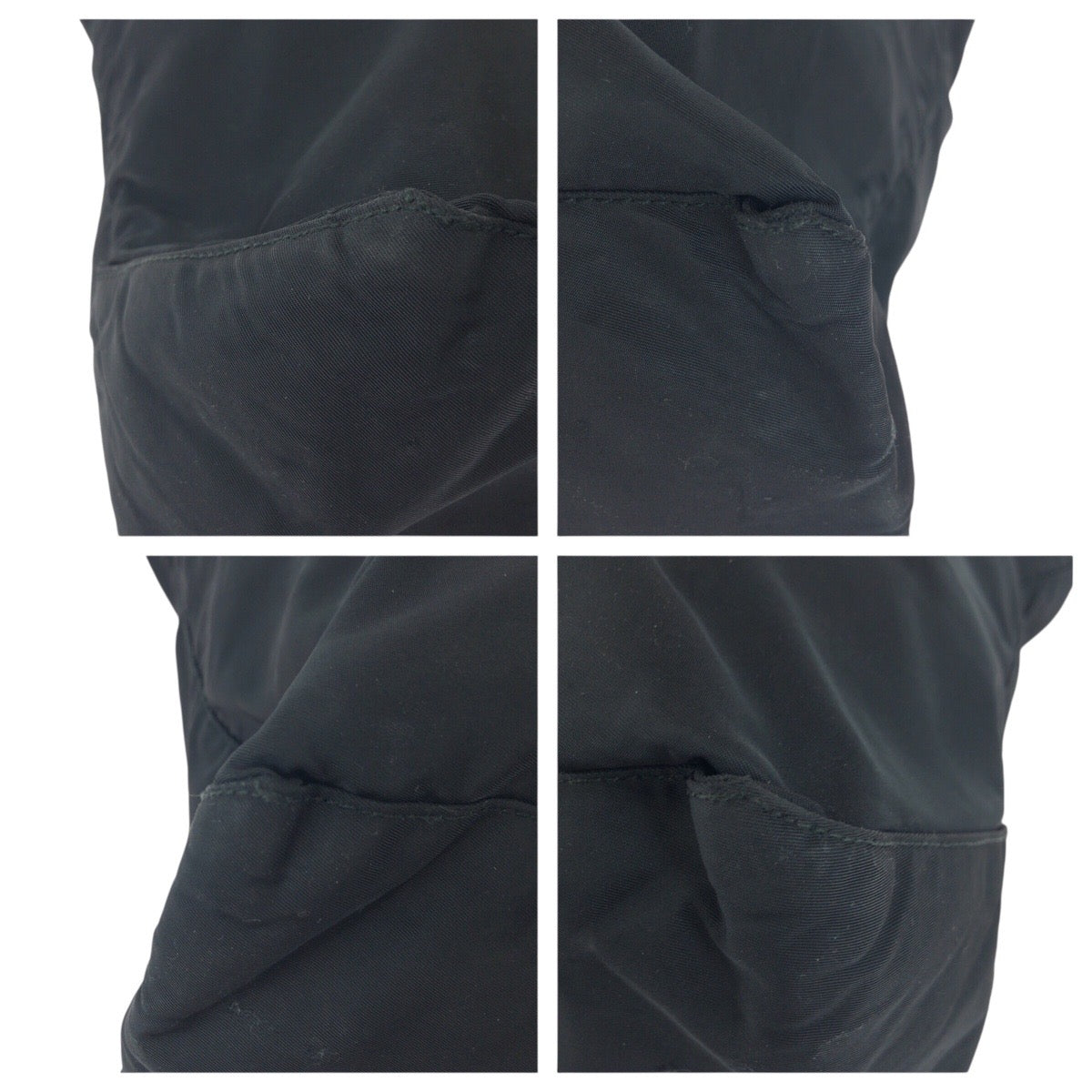 17651
PRADA プラダ テスート 三角ロゴプレート ブラック 黒 シルバー金具 ナイロン ショルダーバッグ ハンドバッグ 男女兼用  レディース AB39