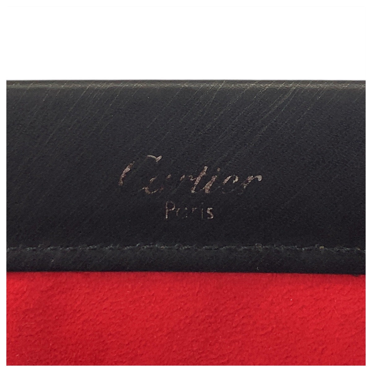 17652
CARTIER カルティエ トリニティ ブラック 黒 レザー ショルダーバッグ  レディース AB29