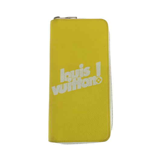 17655
LOUIS VUITTON ルイヴィトン エブリデイLV ジッピーウォレット ヴェルティカル イエロー ホワイト シルバー金具 レザー M80852 長財布 ラウンドファスナー  メンズ ABP50