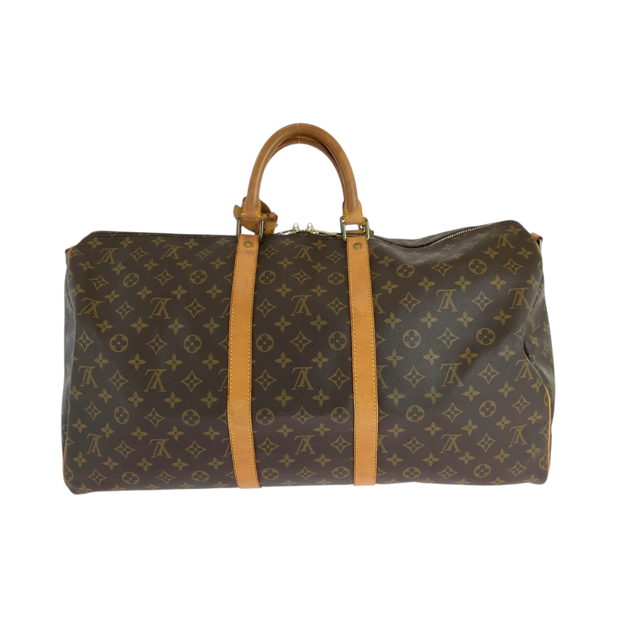 17657
LOUIS VUITTON ルイヴィトン モノグラム キーポル55 バンドリエール ブラウン ゴールド金具 PVC M41414 ボストンバッグ ショルダーバッグ 2way  レディース AB80