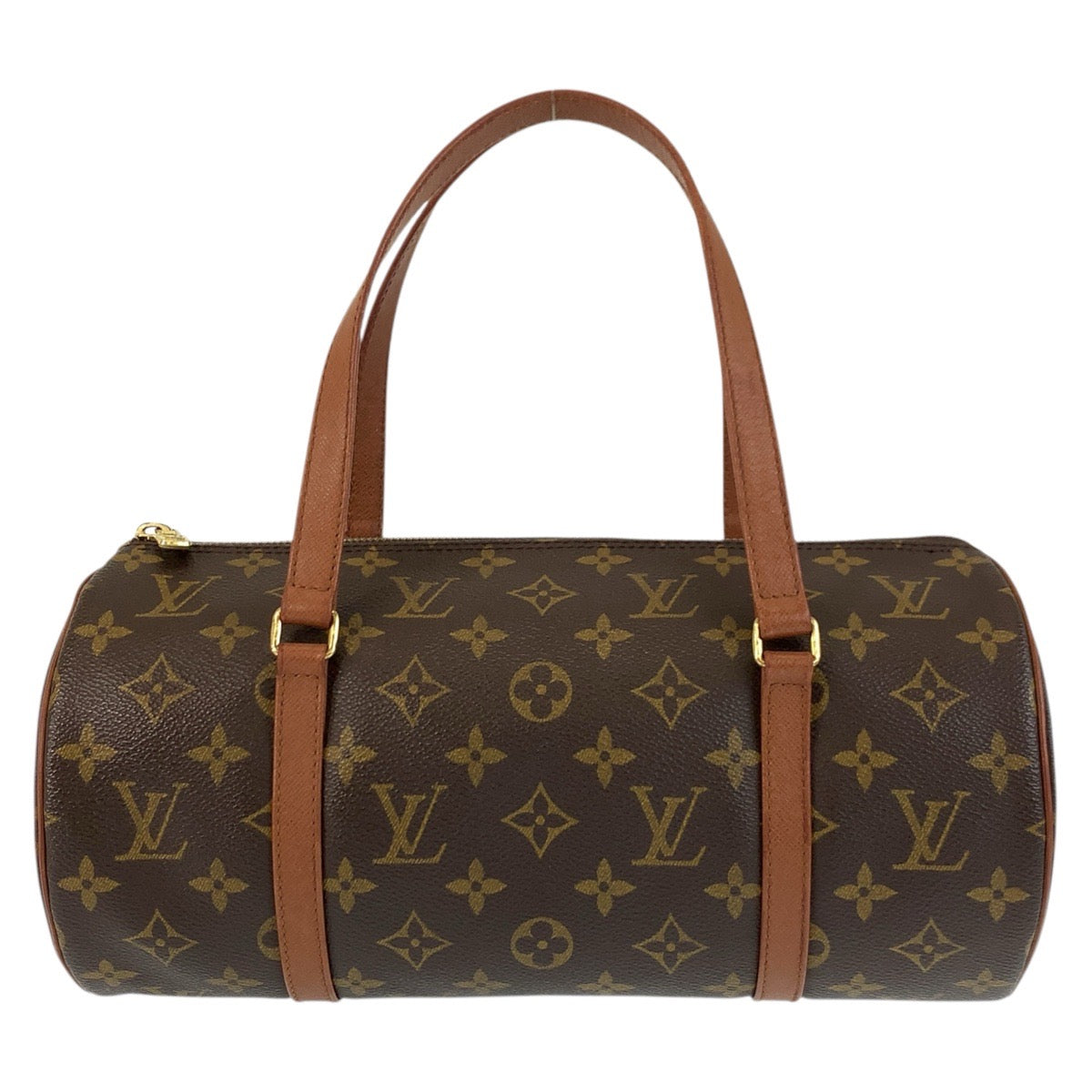 17660
LOUIS VUITTON ルイヴィトン モノグラム パピヨン30 ブラウン ゴールド金具 PVC / レザー M51365 ハンドバッグ  レディース ABP45
