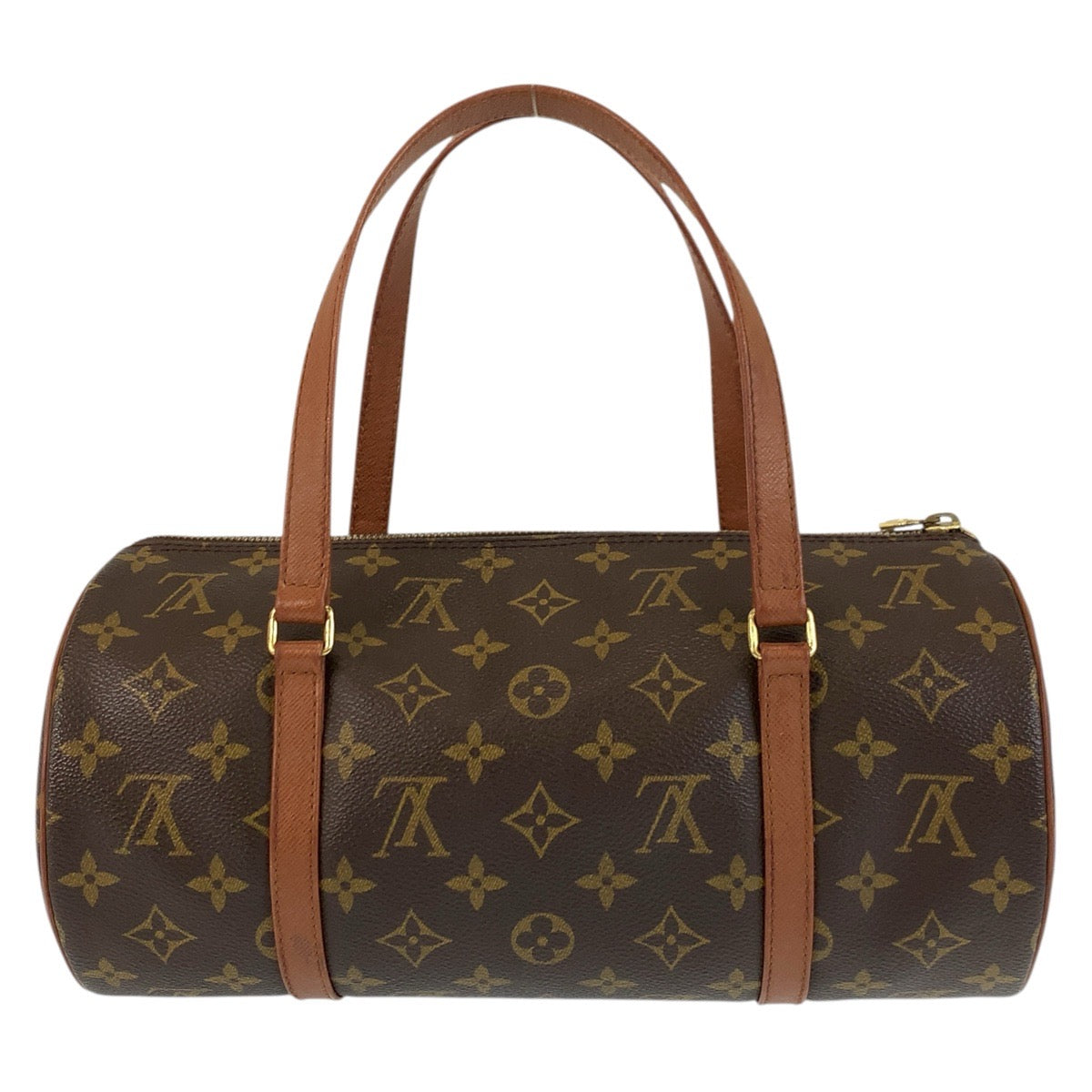 17660
LOUIS VUITTON ルイヴィトン モノグラム パピヨン30 ブラウン ゴールド金具 PVC / レザー M51365 ハンドバッグ  レディース ABP45
