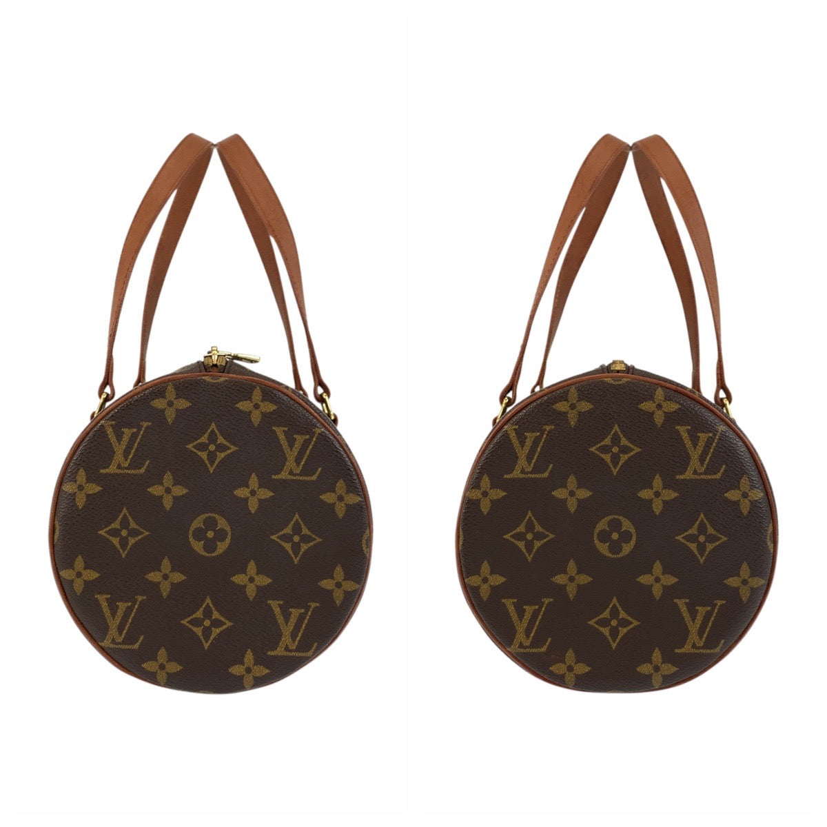 17660
LOUIS VUITTON ルイヴィトン モノグラム パピヨン30 ブラウン ゴールド金具 PVC / レザー M51365 ハンドバッグ  レディース ABP45