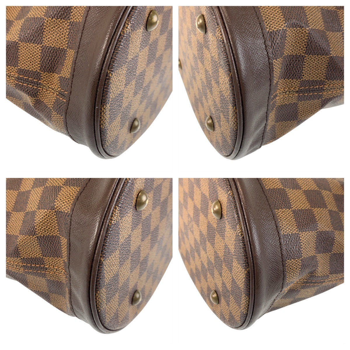 17666
LOUIS VUITTON ルイヴィトン ダミエ マレ ブラウン ゴールド金具 PVC / レザー N42240 トートバッグ ショルダーバッグ レディース AB43
