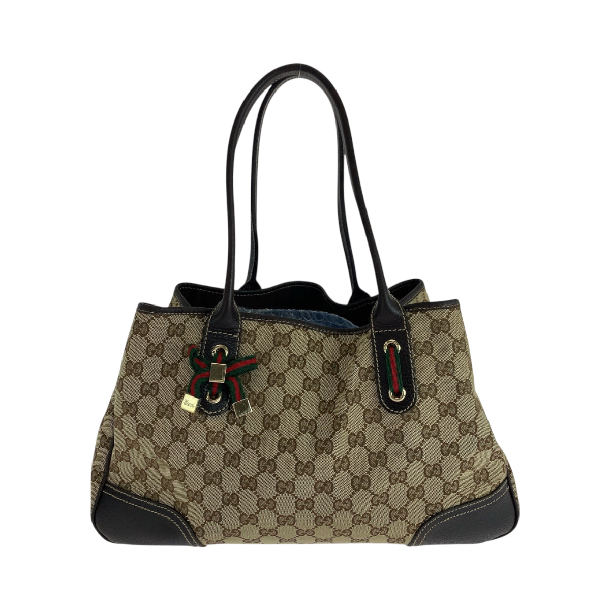 17667
GUCCI グッチ シェリーライン プリンシー ベージュ ブラウン ゴールド金具 GGキャンバス 163805 トートバッグ ショルダーバッグ レディース ABP46
