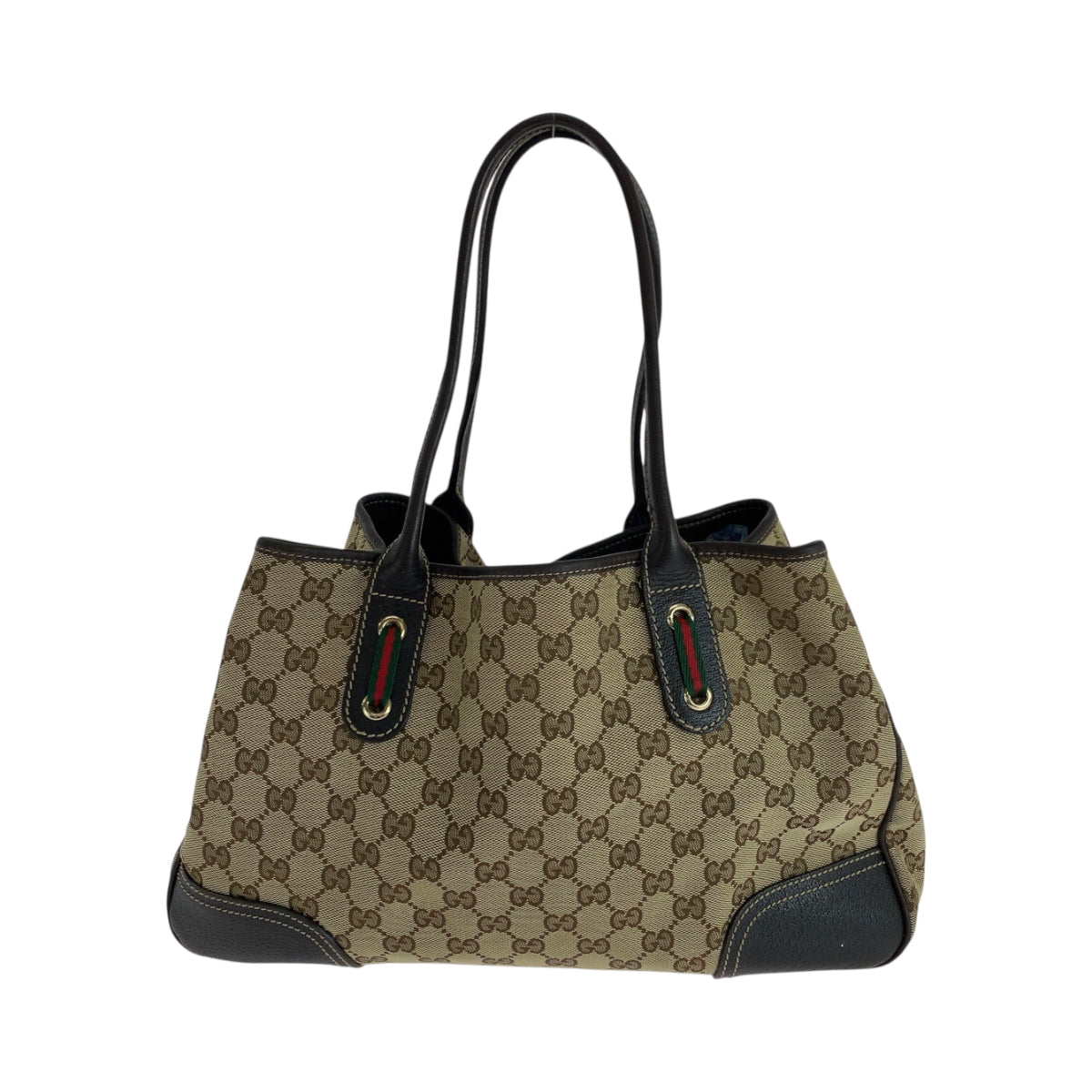 17667
GUCCI グッチ シェリーライン プリンシー ベージュ ブラウン ゴールド金具 GGキャンバス 163805 トートバッグ ショルダーバッグ レディース ABP46