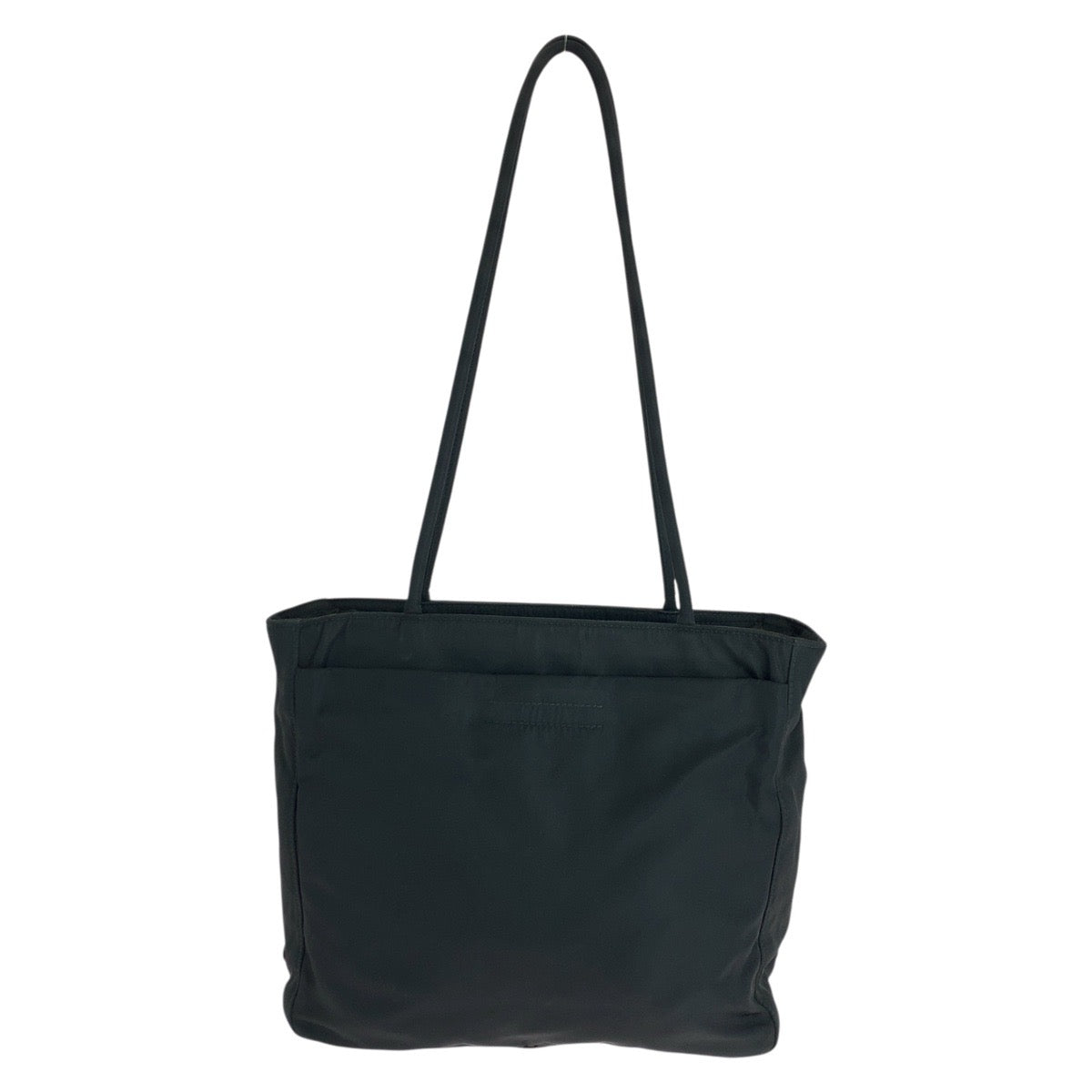 17668
PRADA プラダ テスート 三角ロゴプレート ブラック 黒 シルバー金具 ナイロン トートバッグ ショルダーバッグ  レディース ABP32