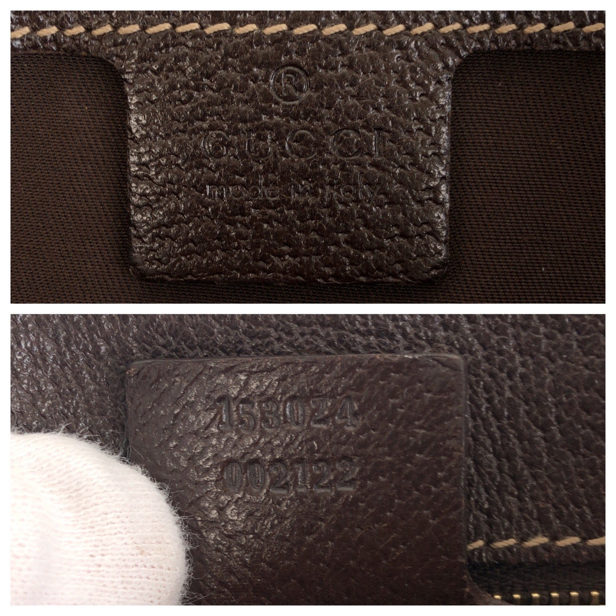 17669
GUCCI グッチ ベージュ ブラウン ゴールド金具 GGキャンバス / レザー 153024 トートバッグ ショルダーバッグ  レディース AB39