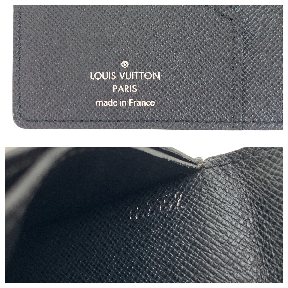 17679
LOUIS VUITTON ルイヴィトン タイガ ポルトフォイユ ロン ボレアル ブラック 黒 レザー M32607 長財布 札入れ  メンズ