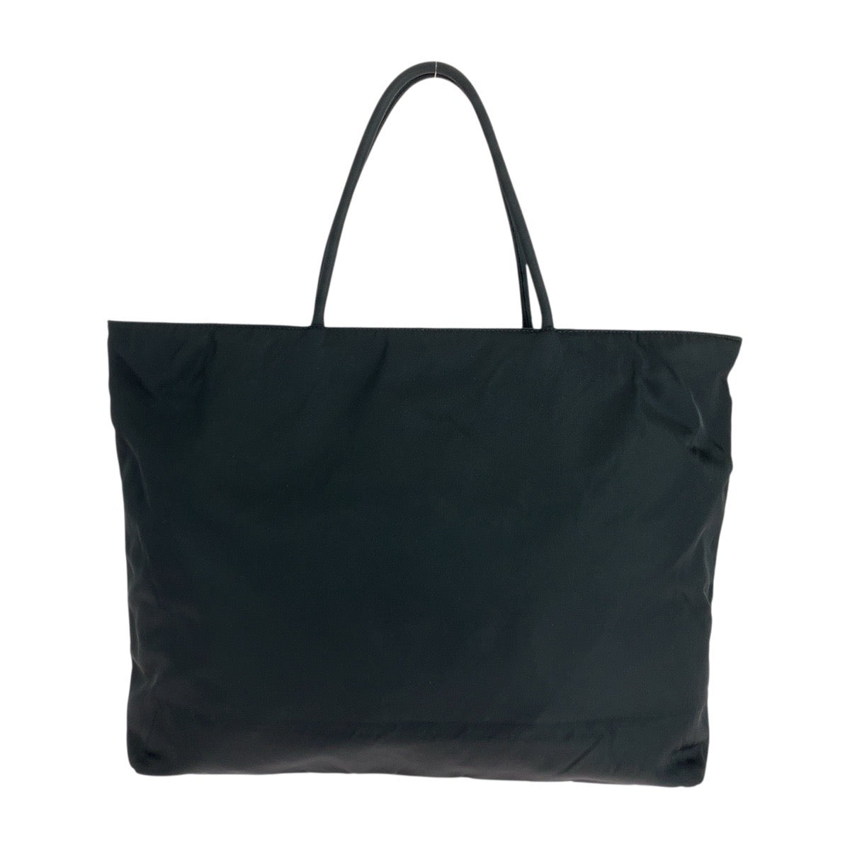 17684
PRADA プラダ テスート 三角ロゴプレート ブラック 黒 シルバー金具 ナイロン トートバッグ ショルダーバッグ  レディース A45
