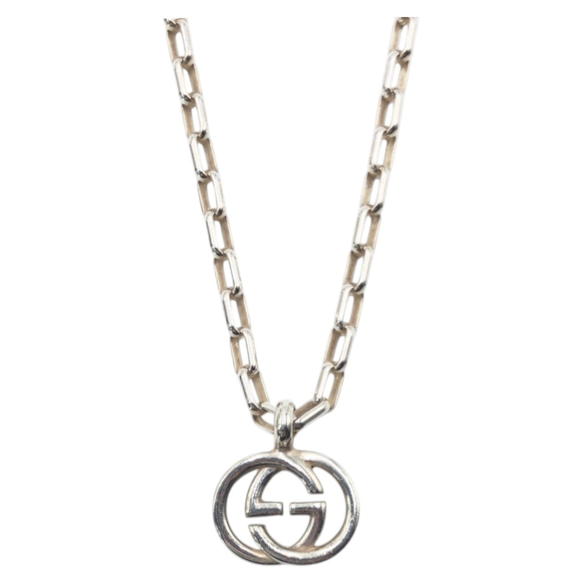 17690
GUCCI グッチ インターロッキングG シルバー SV925 シルバー 4217G 8402 ネックレス 男女兼用 レディース AB20