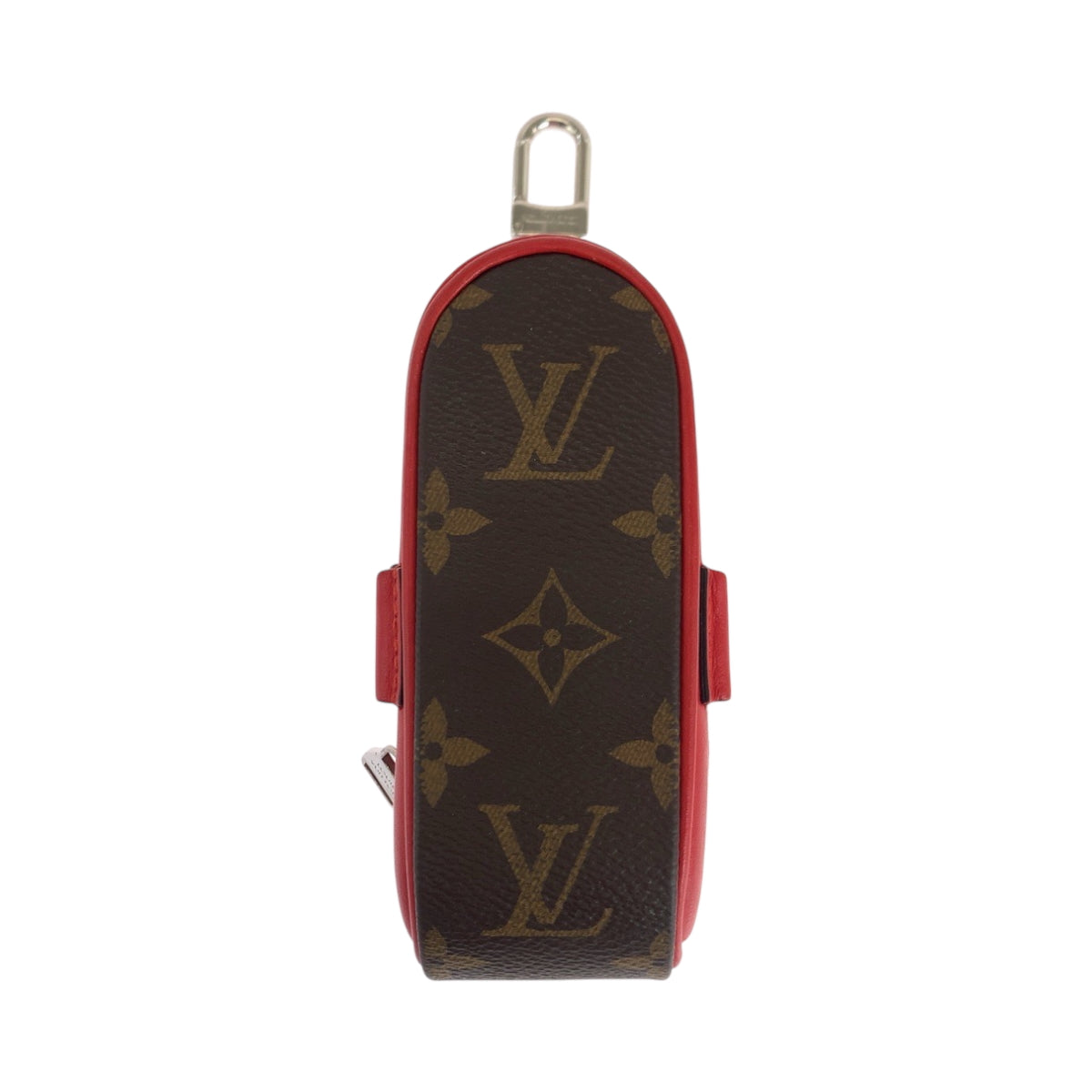 17692
LOUIS VUITTON ルイヴィトン モノグラム ゴルフ アンドリュース 男女兼用 ルージュ ブラウン レッド シルバー金具 PVC ゴルフボールポーチ  メンズ