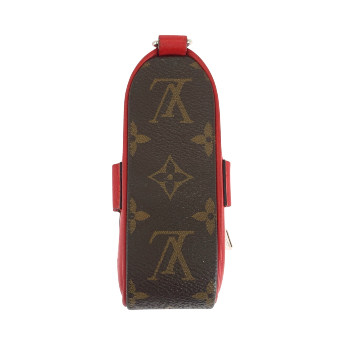 17692
LOUIS VUITTON ルイヴィトン モノグラム ゴルフ アンドリュース 男女兼用 ルージュ ブラウン レッド シルバー金具 PVC ゴルフボールポーチ  メンズ