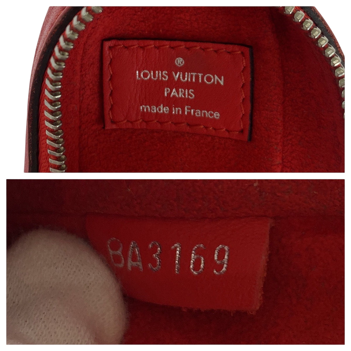 17692
LOUIS VUITTON ルイヴィトン モノグラム ゴルフ アンドリュース 男女兼用 ルージュ ブラウン レッド シルバー金具 PVC ゴルフボールポーチ  メンズ