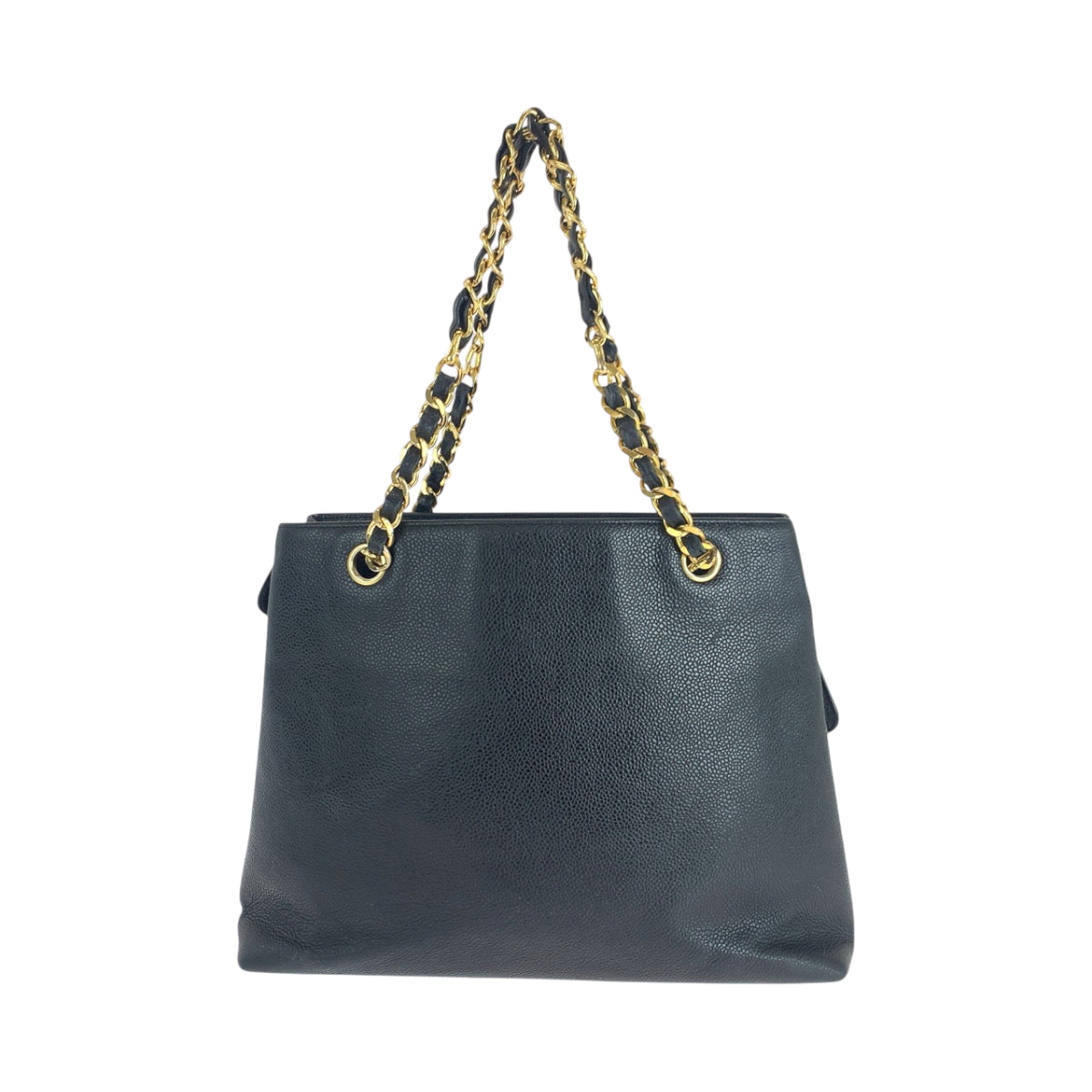 17693
CHANEL シャネル ココマーク ブラック 黒 ゴールド金具 レザー トートバッグ チェーンショルダーバッグ レディース ABP178