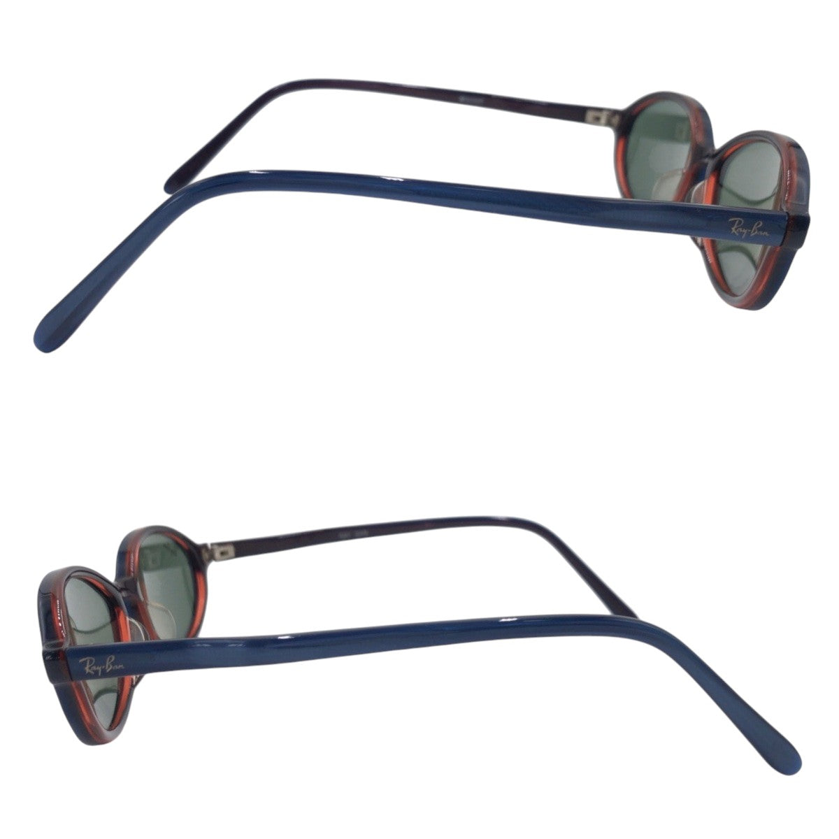 17697
Ray-Ban レイバン ブルー ブラウン プラスチック W3317 サングラス 男女兼用 オーバル  メンズ A15