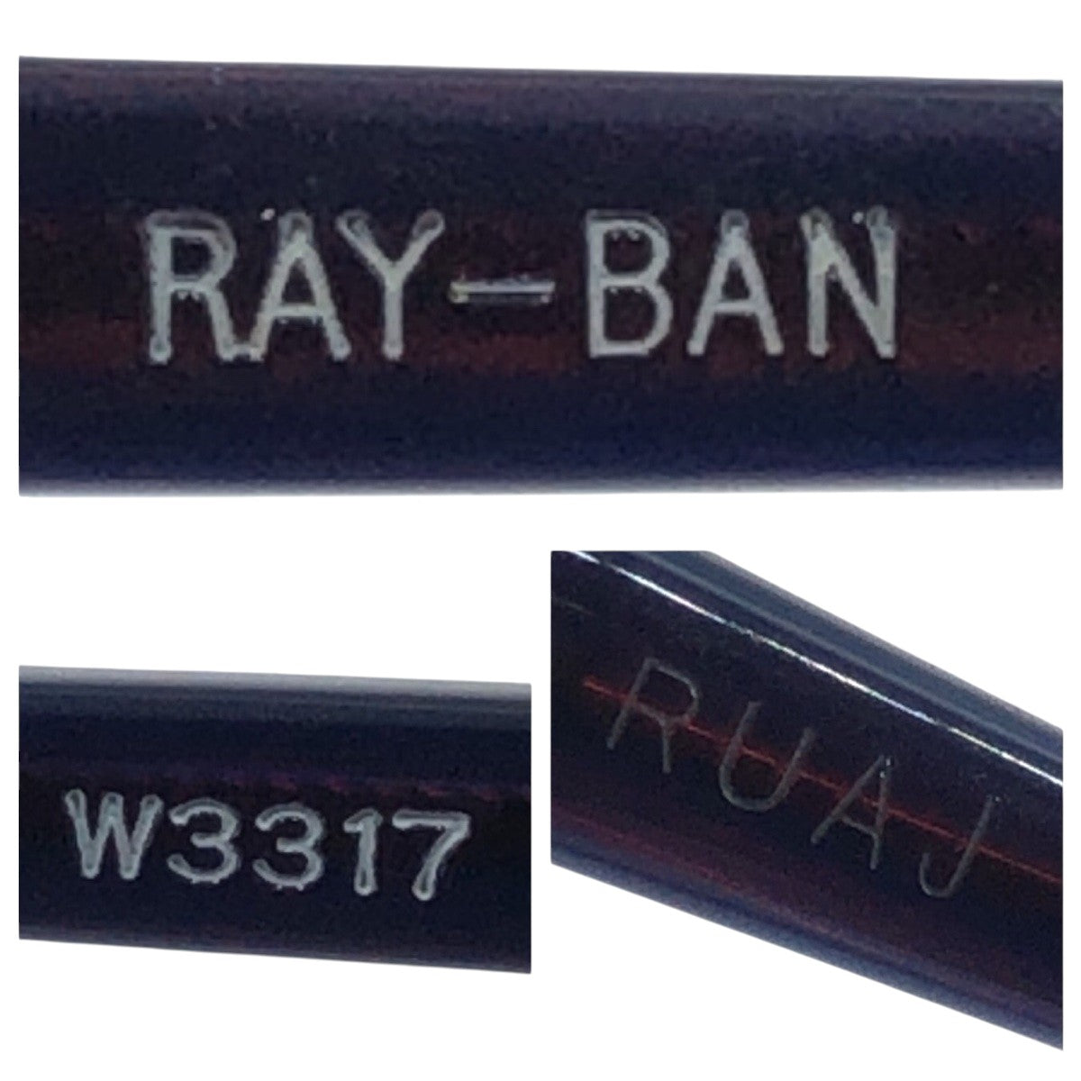 17697
Ray-Ban レイバン ブルー ブラウン プラスチック W3317 サングラス 男女兼用 オーバル  メンズ A15