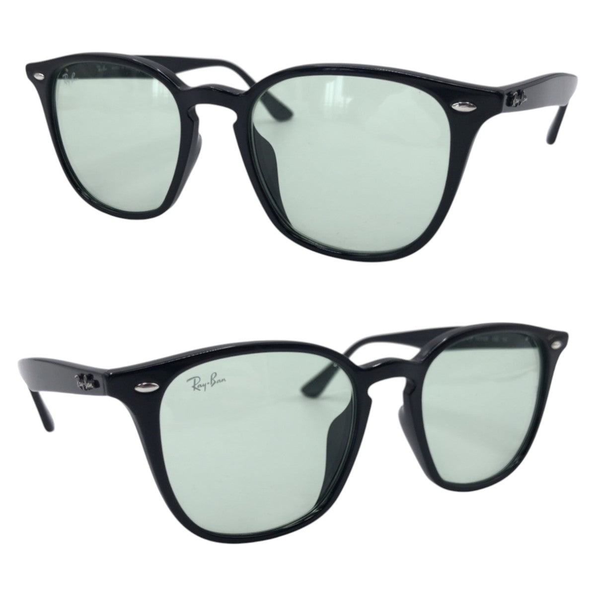 17701
Ray-Ban レイバン ブラック 黒 グリーン プラスチック RB4258 F 52□20 150 1N サングラス 男女兼用 ウェリントン  メンズ