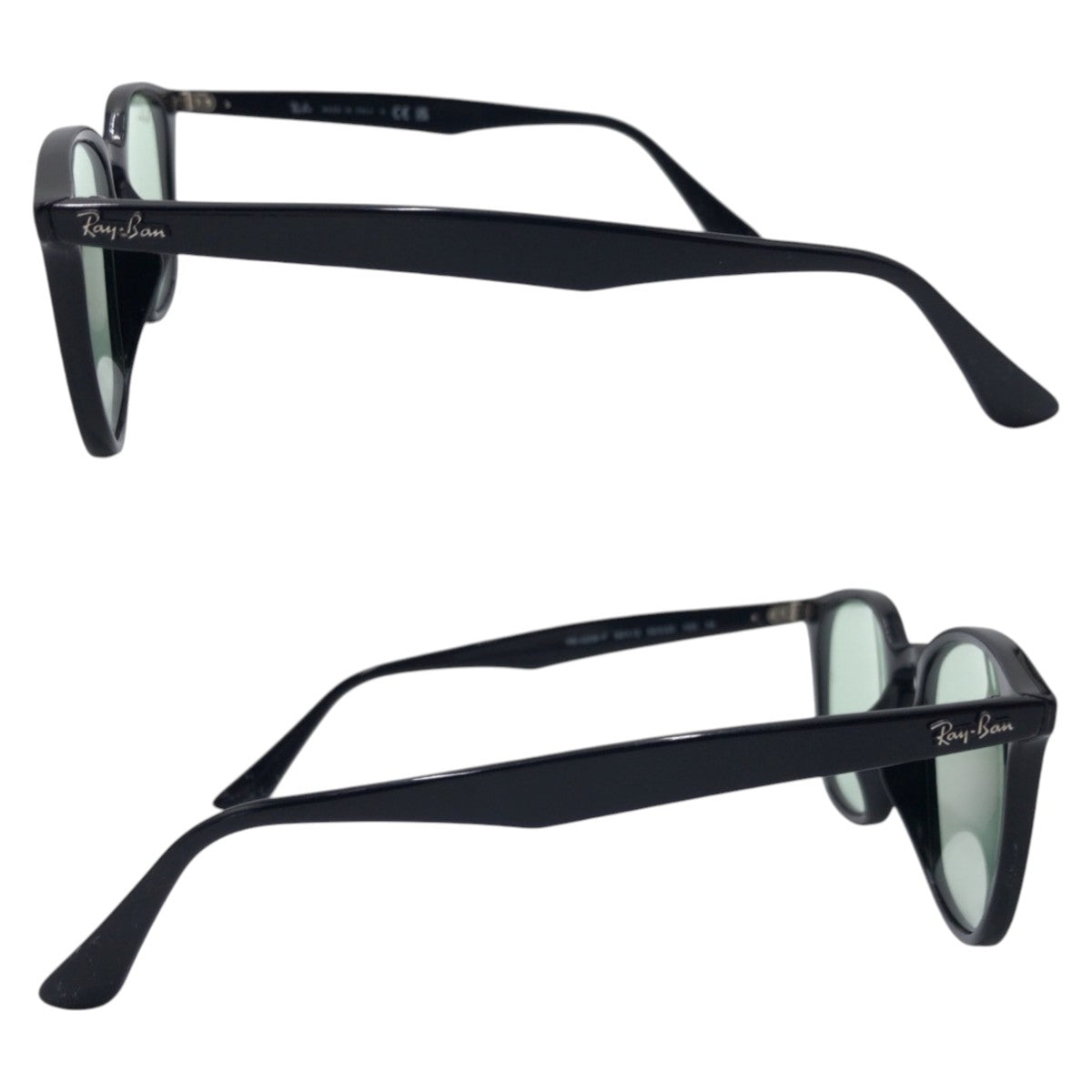 17701
Ray-Ban レイバン ブラック 黒 グリーン プラスチック RB4258 F 52□20 150 1N サングラス 男女兼用 ウェリントン  メンズ