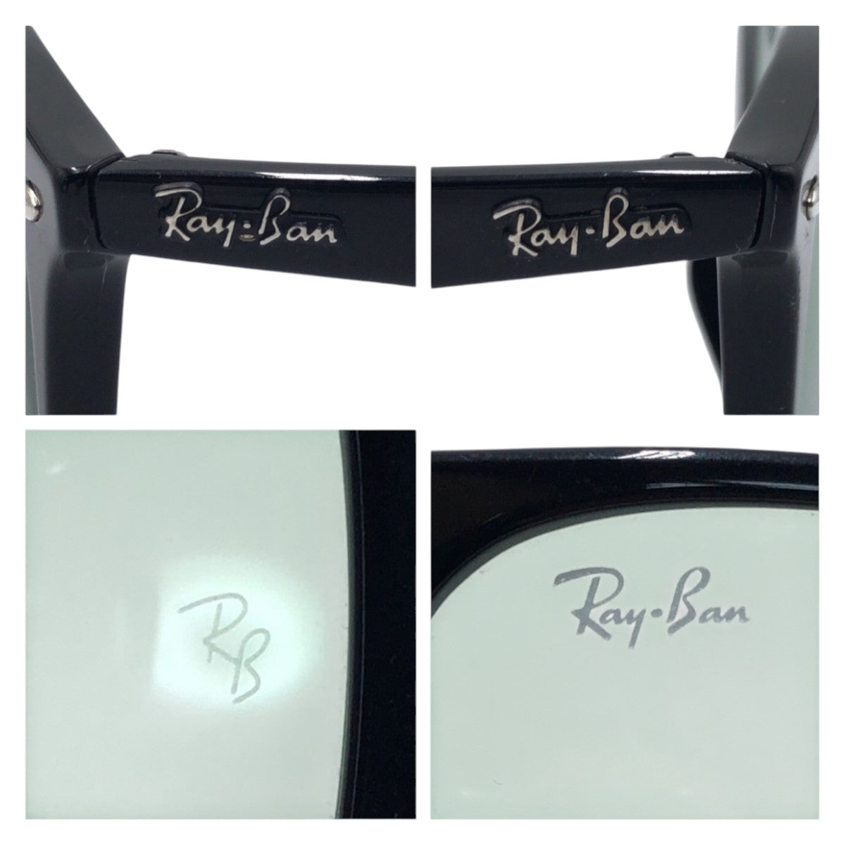 17701
Ray-Ban レイバン ブラック 黒 グリーン プラスチック RB4258 F 52□20 150 1N サングラス 男女兼用 ウェリントン  メンズ