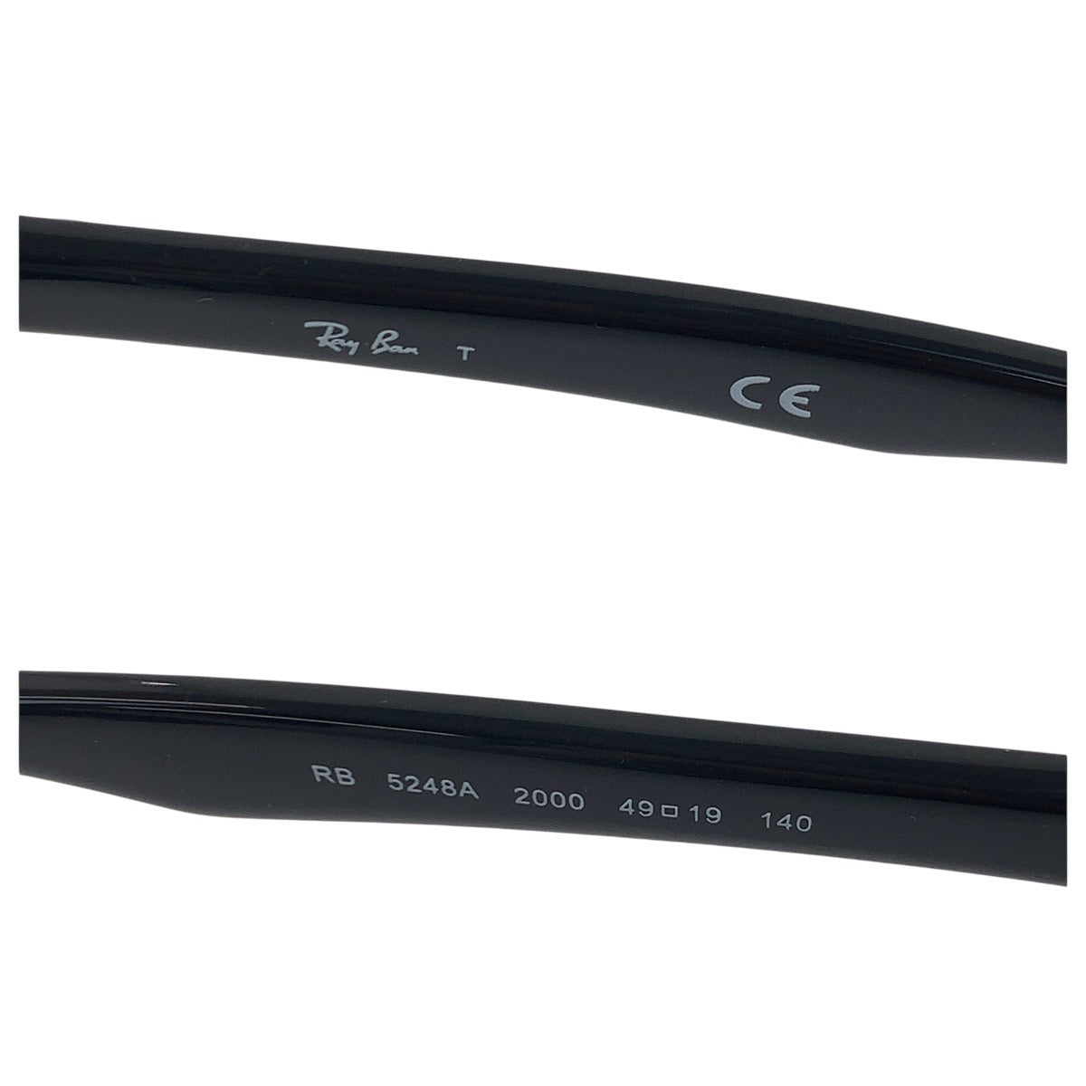 17702
Ray-Ban レイバン ウェイファーラー ブラック 黒 シルバー金具 プラスチック RB 5248A 2000 49◻︎19 140  メガネ メガネフレーム 男女兼用  メンズ ABP