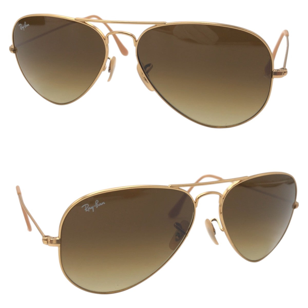 17703
Ray-Ban レイバン アビエーター ゴールド ブラウン メタル RB3025 58□14 3N サングラス 男女兼用 ティアドロップ  メンズ AB12