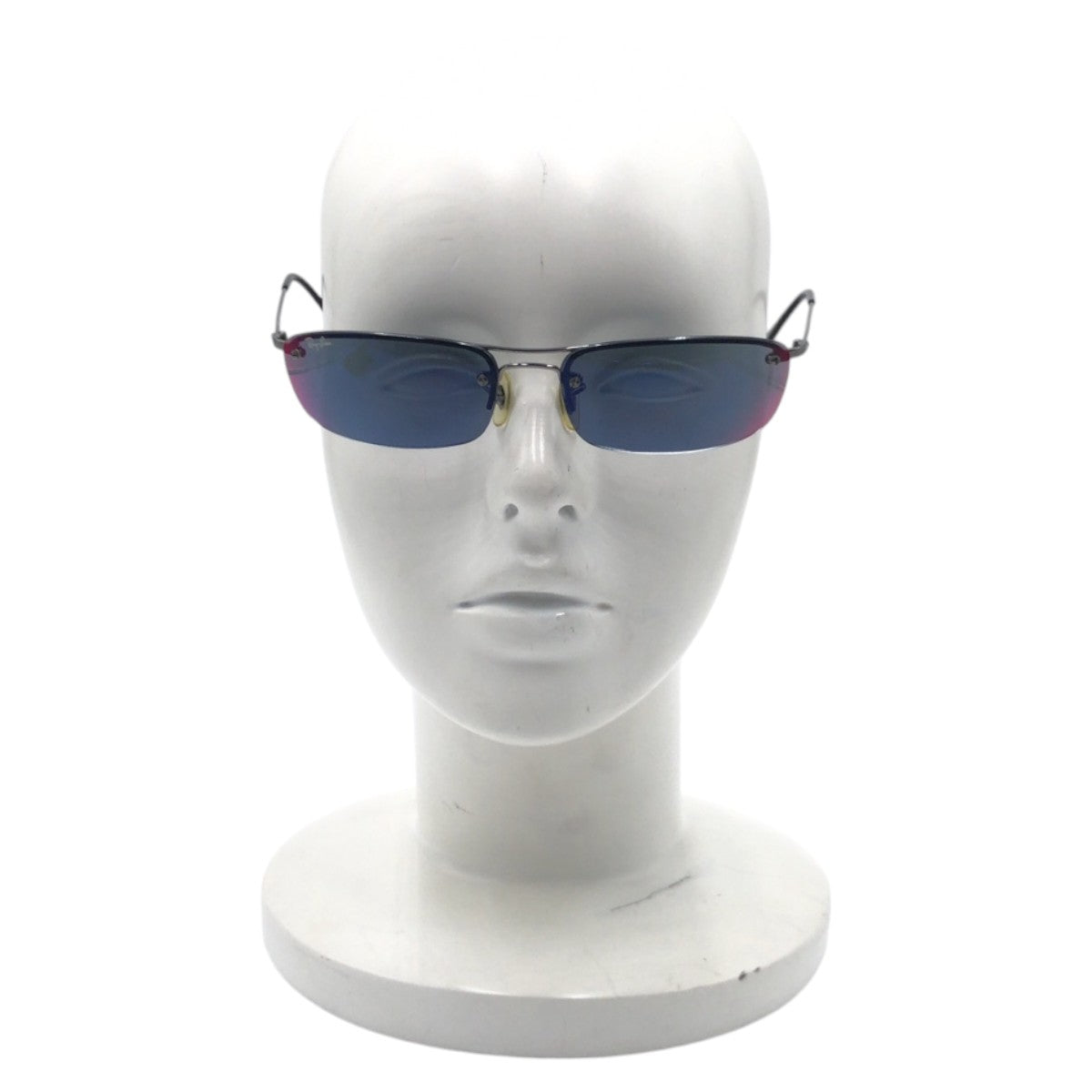 17704
Ray-Ban レイバン TOP RECTANGULAR シルバー ブラック ブルー メタル RB3174 60□16 サングラス 男女兼用 スクエア  メンズ AB9