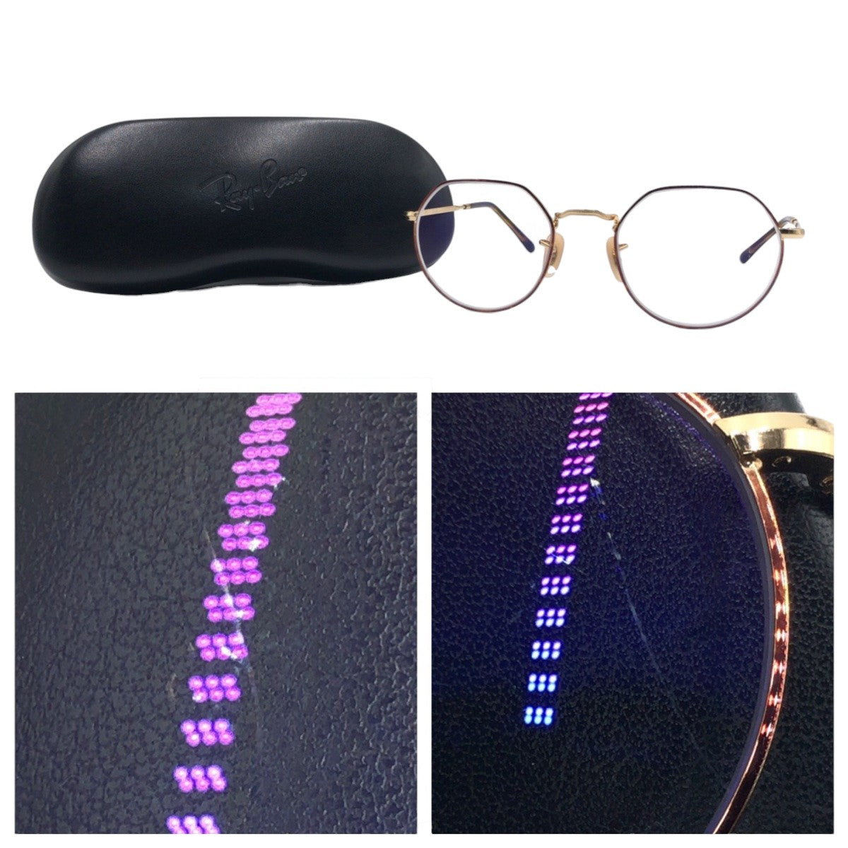 17705
Ray-Ban レイバン ジャック ゴールド メタル RB6465 51□20 140 メガネ 男女兼用  レディース
