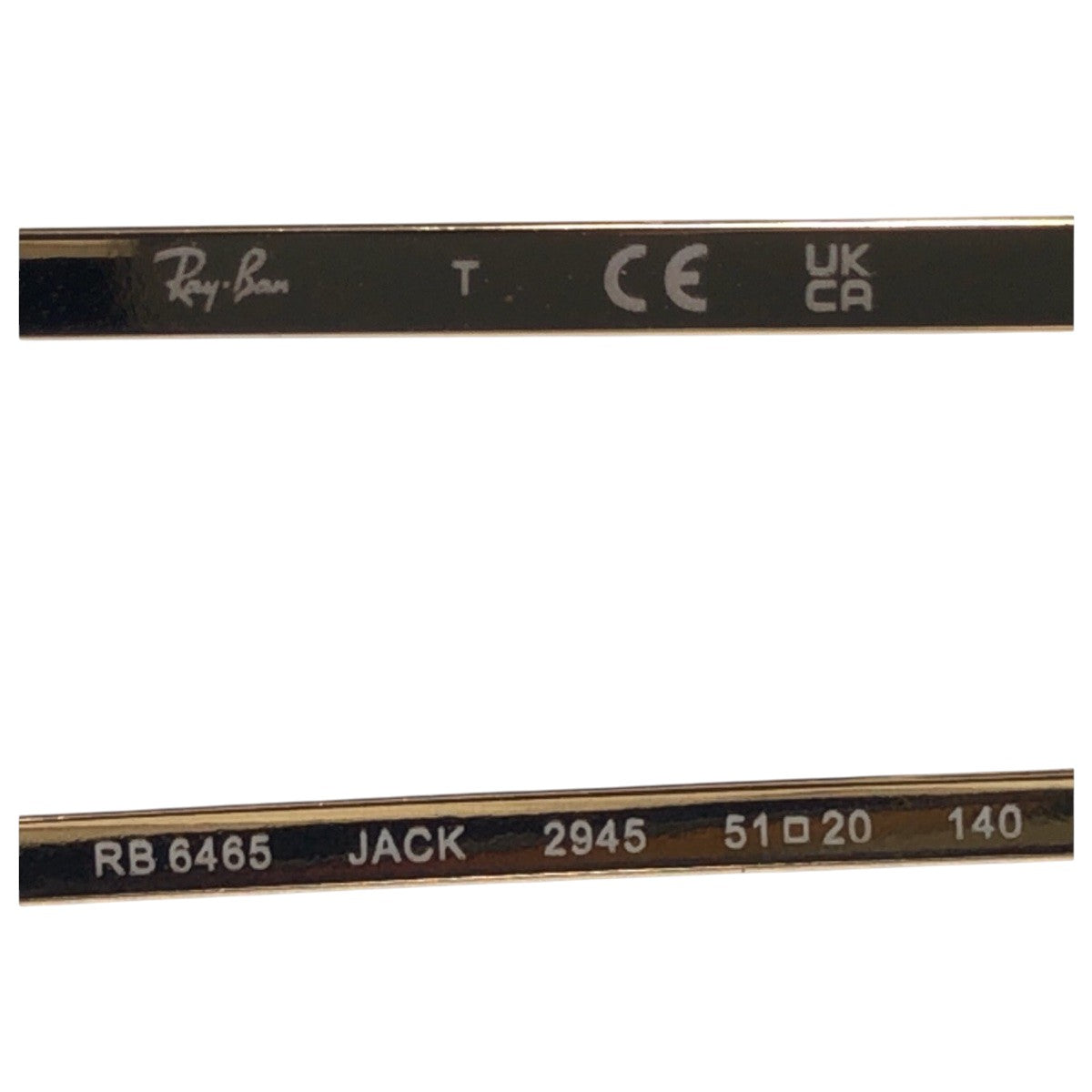 17705
Ray-Ban レイバン ジャック ゴールド メタル RB6465 51□20 140 メガネ 男女兼用  レディース
