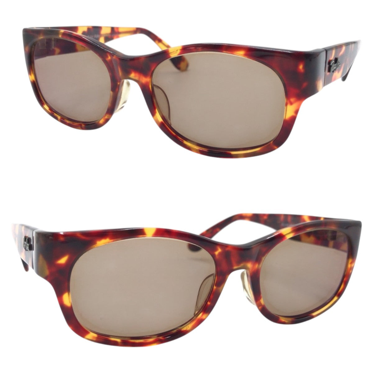 17707
Ray-Ban レイバン ヴィンテージ B&L RAY-BAN U.S.A BOHEMIAN ブラウン プラスチック サングラス 男女兼用 ウェリントン  メンズ ABP9