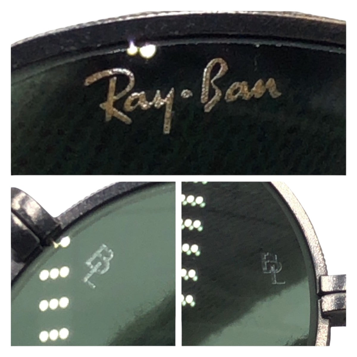17710
Ray-Ban レイバン ヴィンテージ B&L RAY-BAN U.S.A ブラック 黒 グリーン メタル W0969 サングラス 男女兼用 オーバル  メンズ ABP19