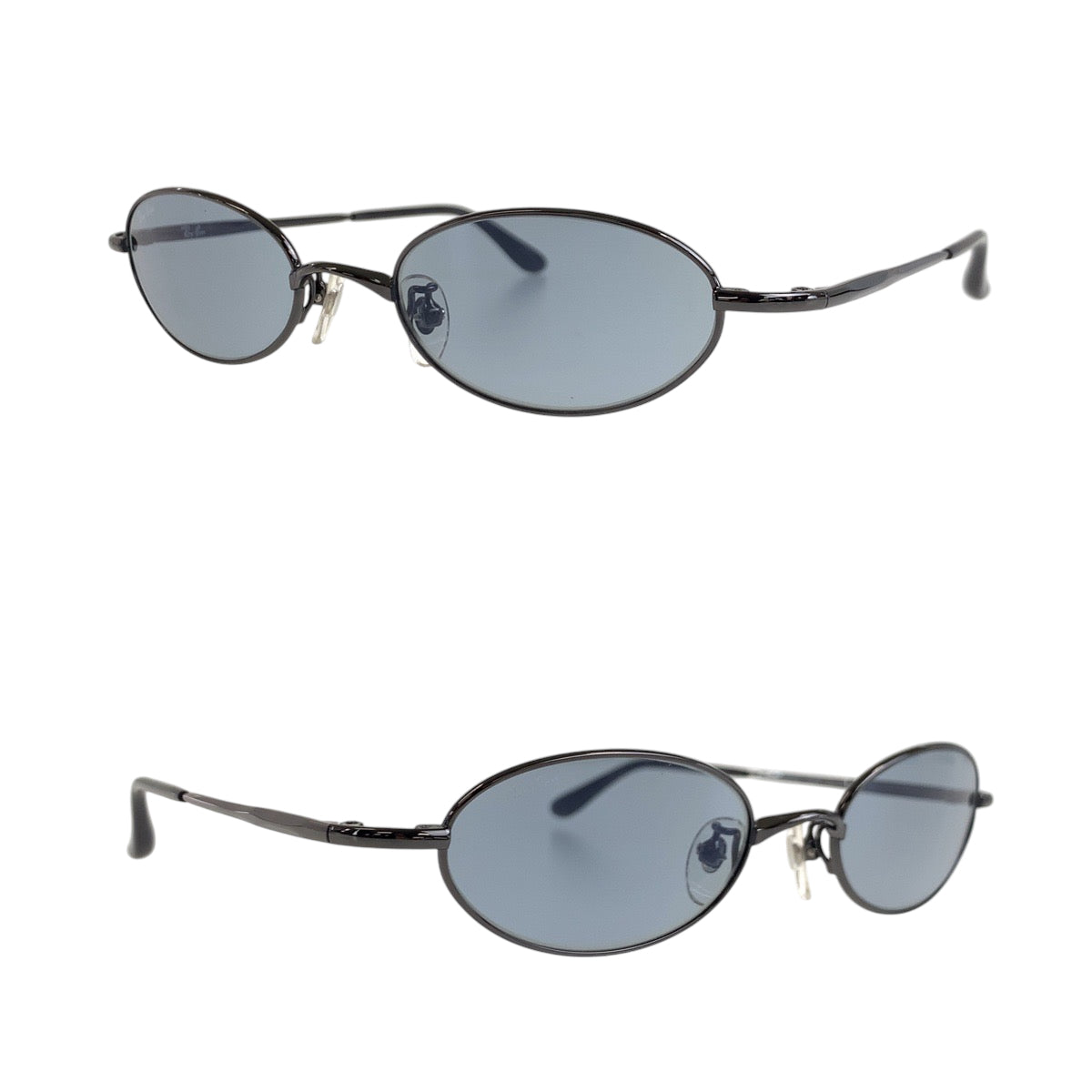 17711
Ray-Ban レイバン ブルー ブラック チタン RB3150 004/46 サングラス オーバル  メンズ A14