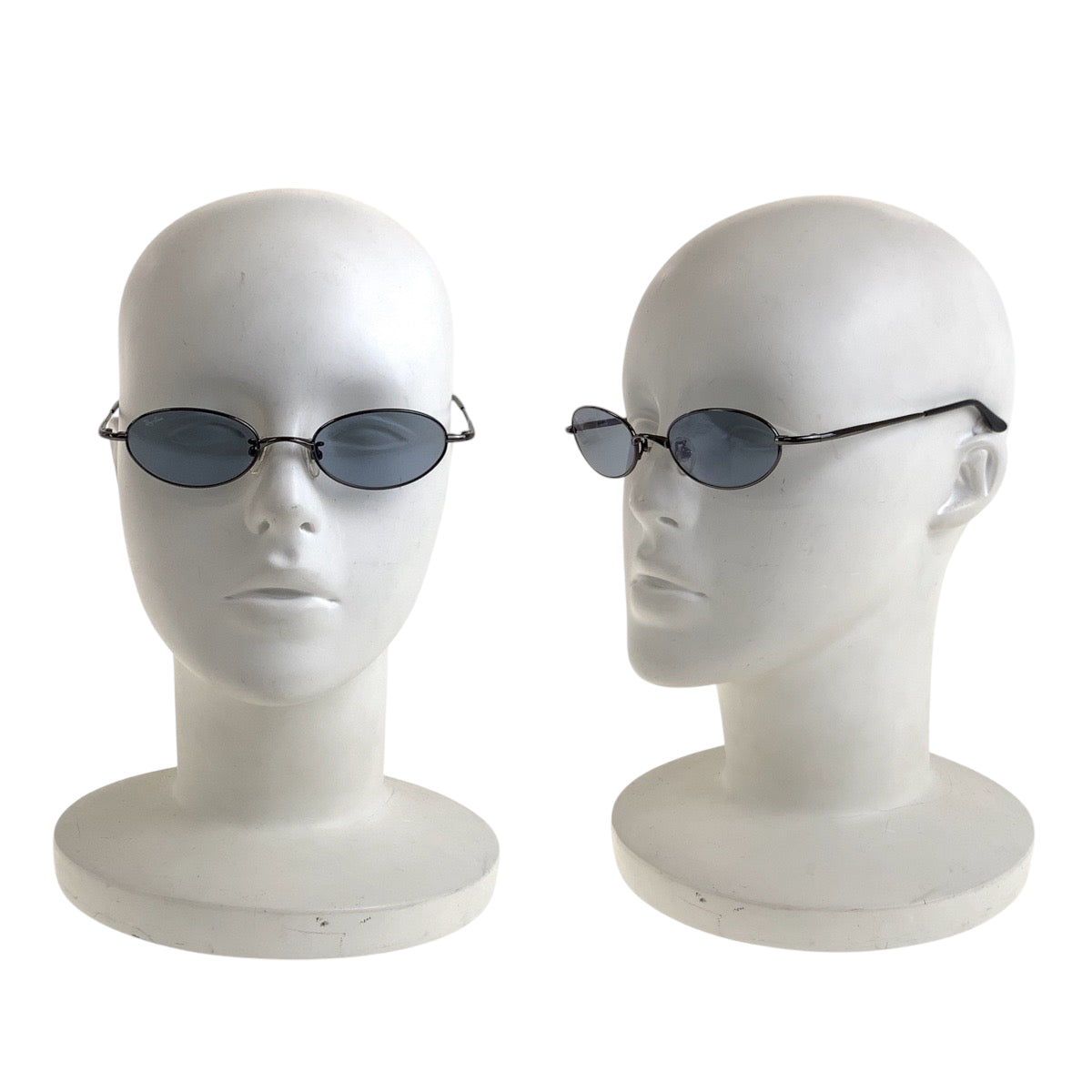 17711
Ray-Ban レイバン ブルー ブラック チタン RB3150 004/46 サングラス オーバル  メンズ A14