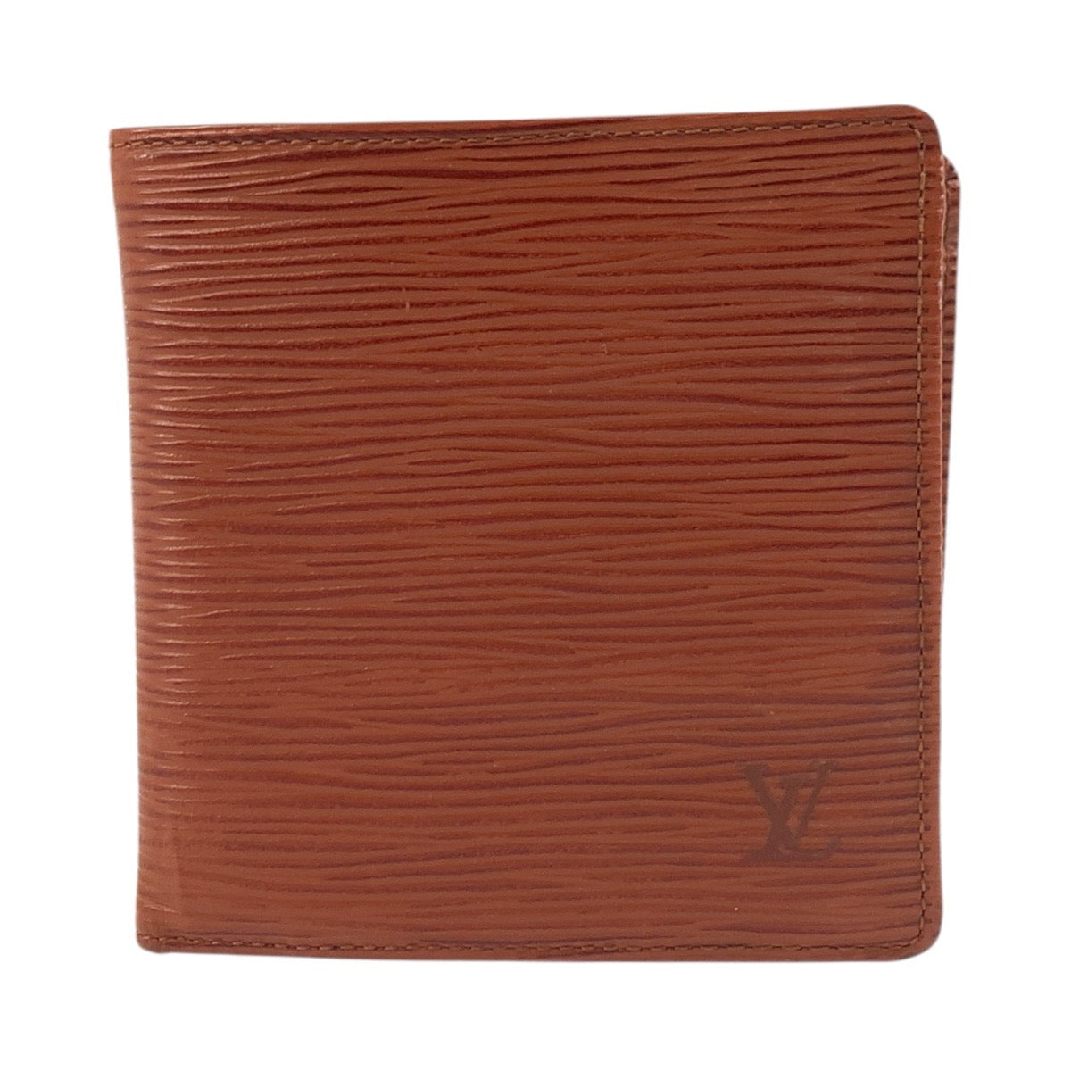 17713
LOUIS VUITTON ルイヴィトン エピ ポルト ビエ カルト クレディ モネ ブラウン レザー M63543 折財布 コンパクトウォレット  メンズ