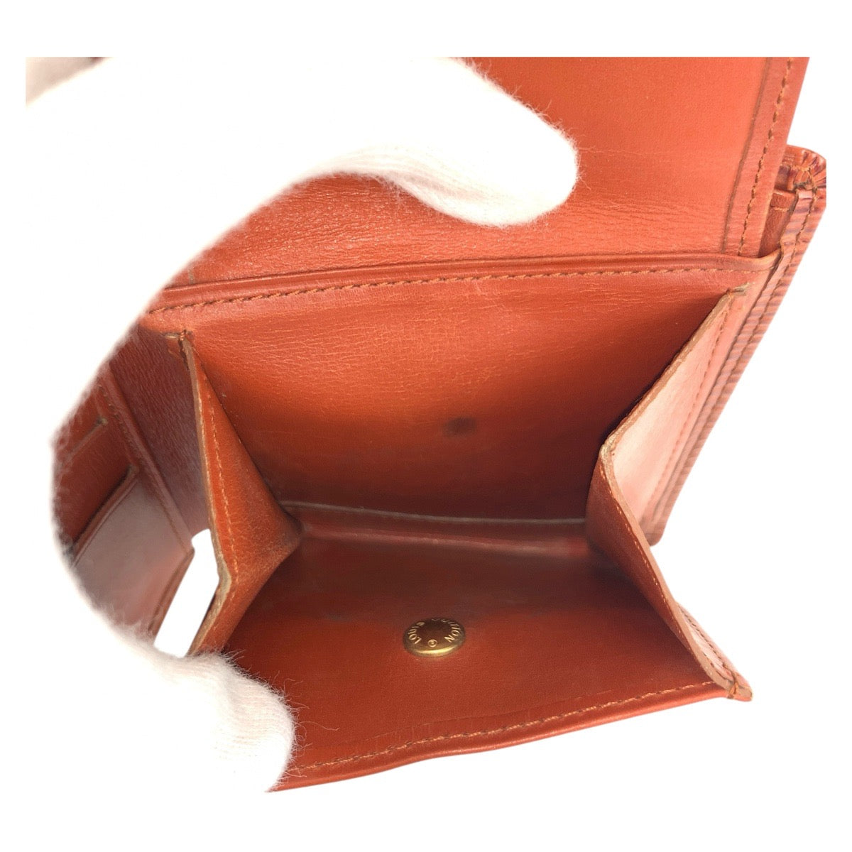 17713
LOUIS VUITTON ルイヴィトン エピ ポルト ビエ カルト クレディ モネ ブラウン レザー M63543 折財布 コンパクトウォレット  メンズ