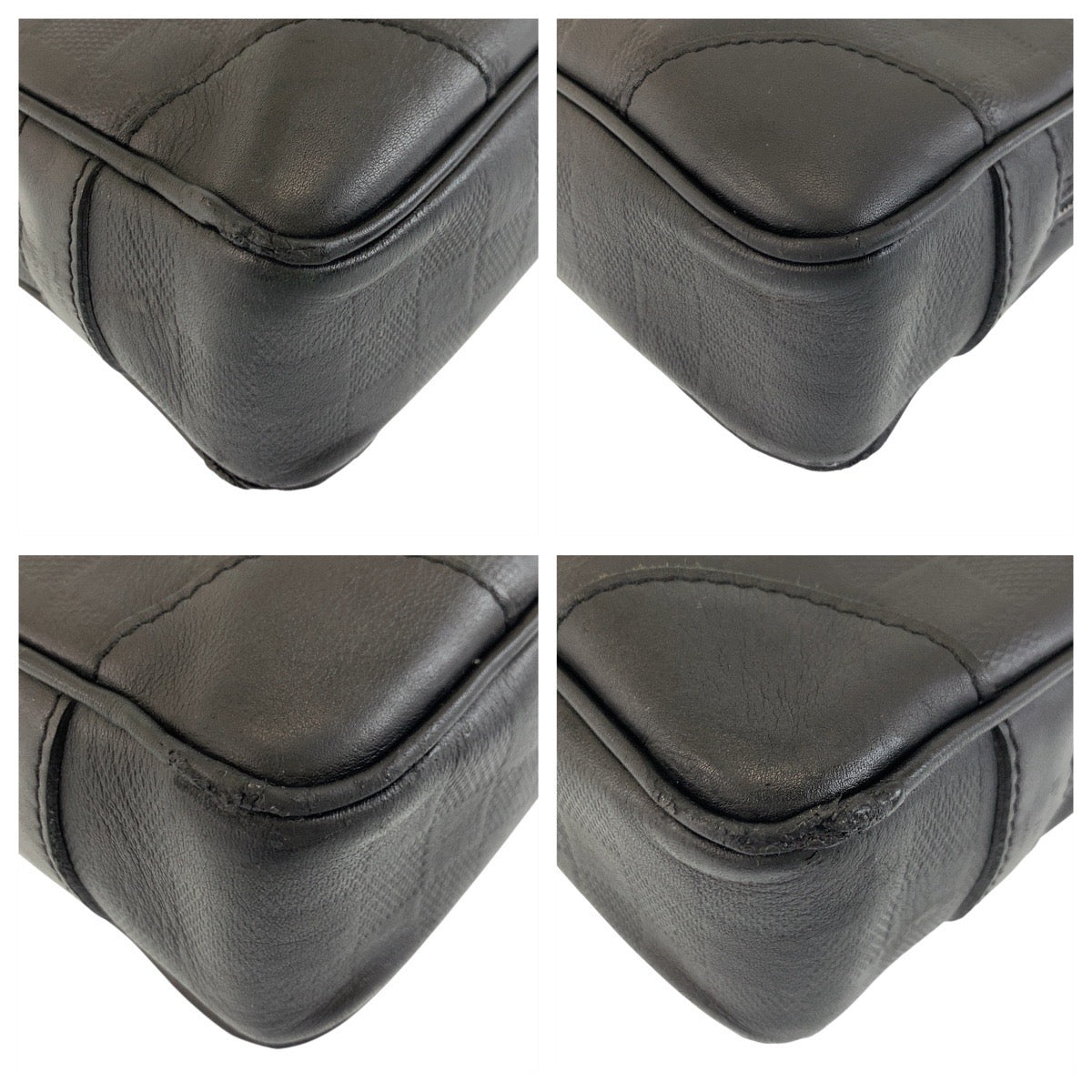 17725
LOUIS VUITTON ルイヴィトン ダミエ アンフィニ ポルトドキュマンヴォワヤージュ ブラック 黒 シルバー金具 PVC N41146 ビジネスバッグ ブリーフケース  メンズ AB76