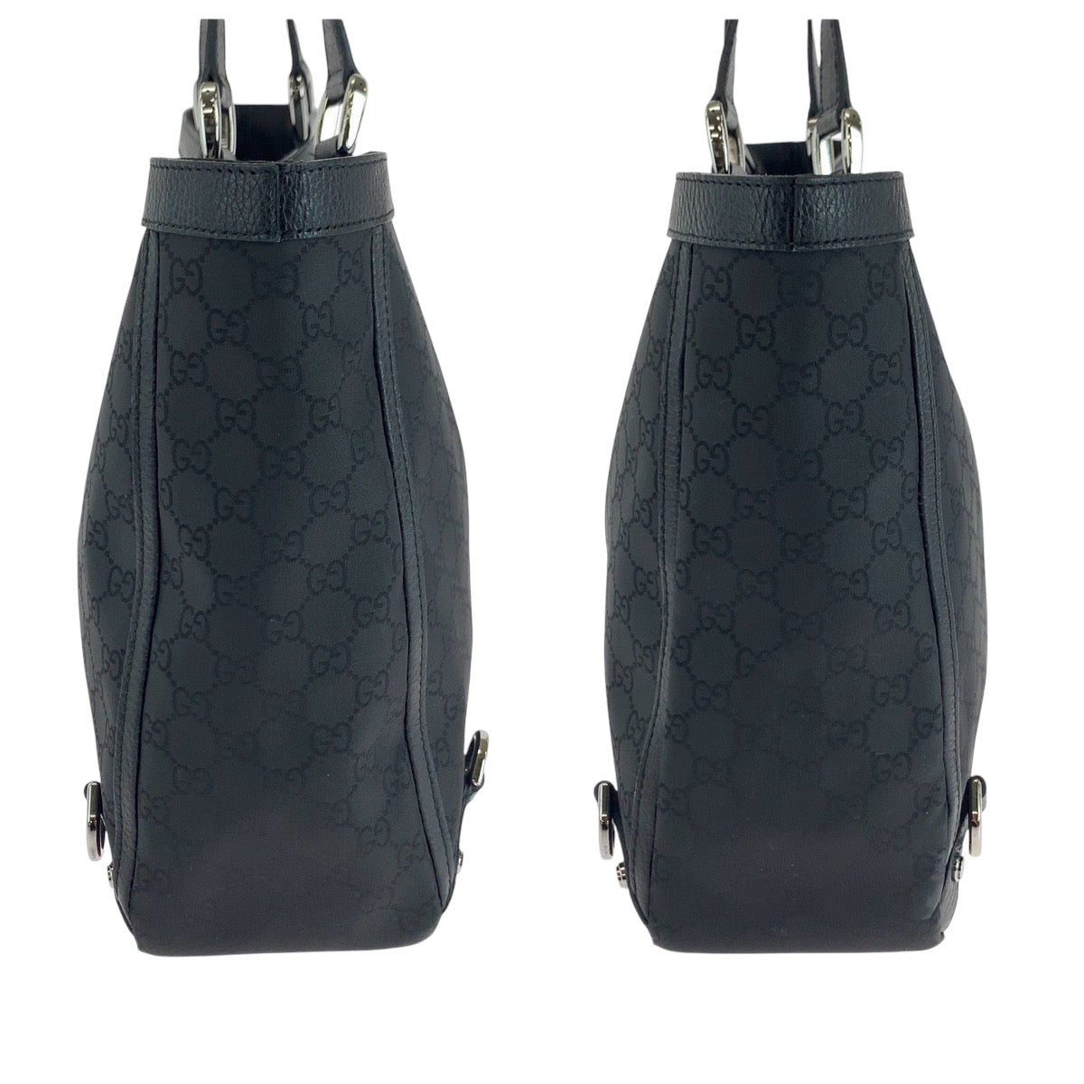 17729
GUCCI グッチ アビー ブラック 黒 シルバー金具 ナイロン 293580 トートバッグ ショルダーバッグ  レディース A62