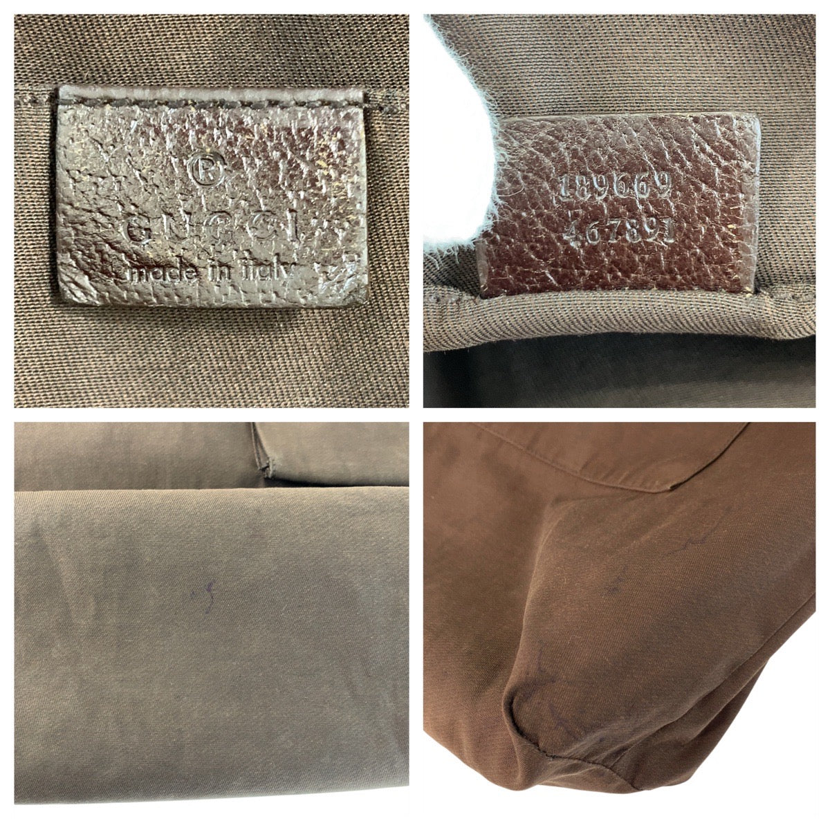17731
GUCCI グッチ ベージュ ブラウン GGキャンバス 189669 トートバッグ ショルダーバッグ  レディース