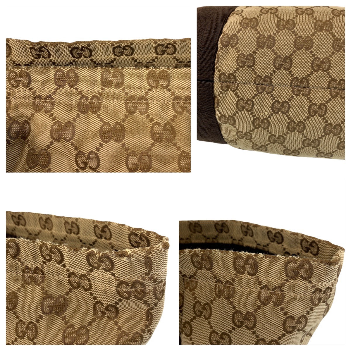17731
GUCCI グッチ ベージュ ブラウン GGキャンバス 189669 トートバッグ ショルダーバッグ  レディース