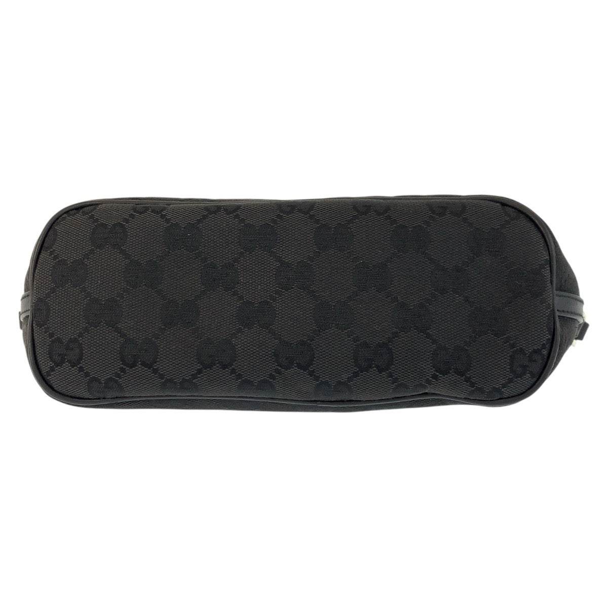 17734
GUCCI グッチ ブラック 黒 ゴールド金具 GGキャンバス / レザー 039 1103 ハンドバッグ アクセサリーポーチ  レディース A38