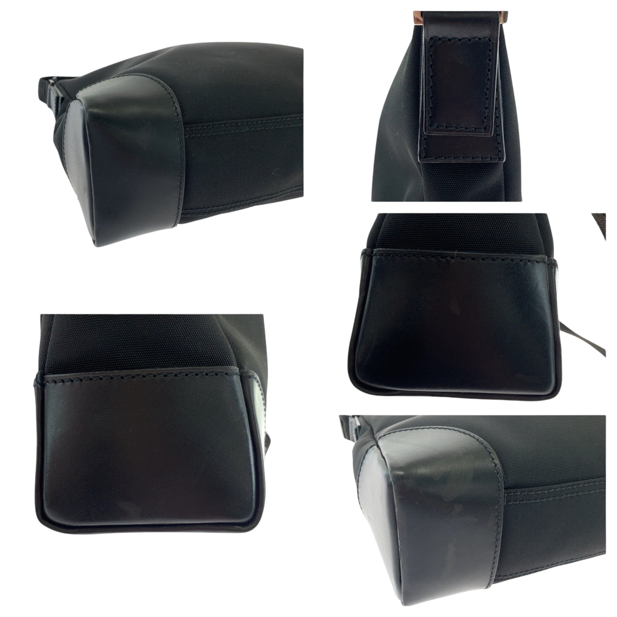 17735
GUCCI グッチ 男女兼用 ブラック 黒 シルバー金具 ナイロン 110054 ショルダーバッグ メッセンジャーバッグ  レディース A52