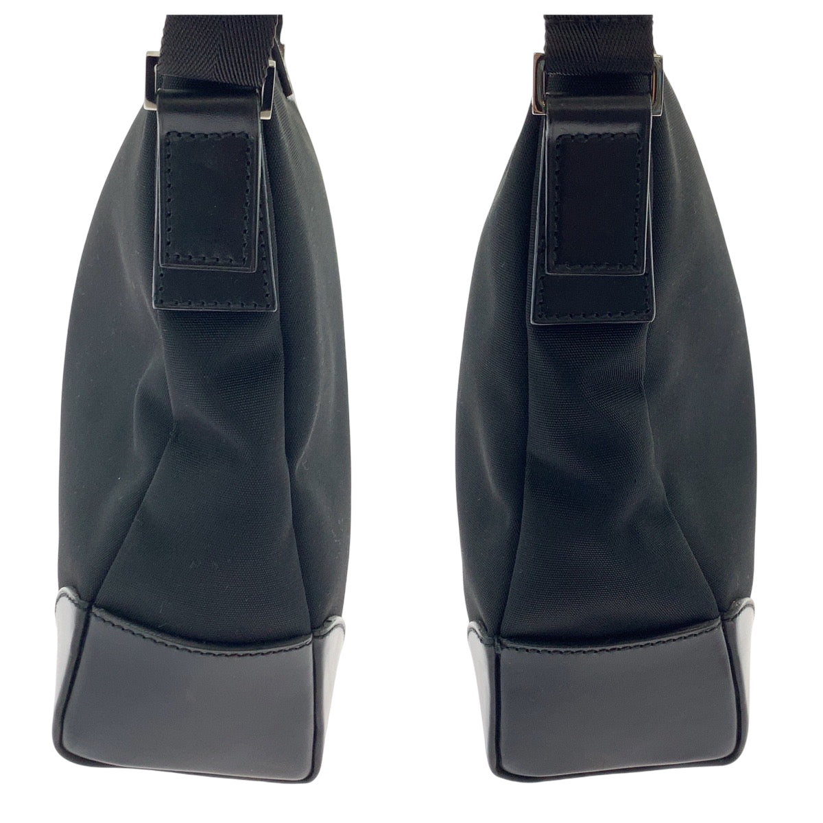 17735
GUCCI グッチ 男女兼用 ブラック 黒 シルバー金具 ナイロン 110054 ショルダーバッグ メッセンジャーバッグ  レディース A52