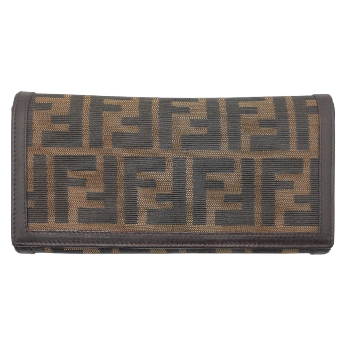 17737
FENDI フェンディ ヴィンテージ ズッカ ブラウン シルバー金具 キャンバス 2270 長財布 ロングウォレット 男女兼用  レディース AB